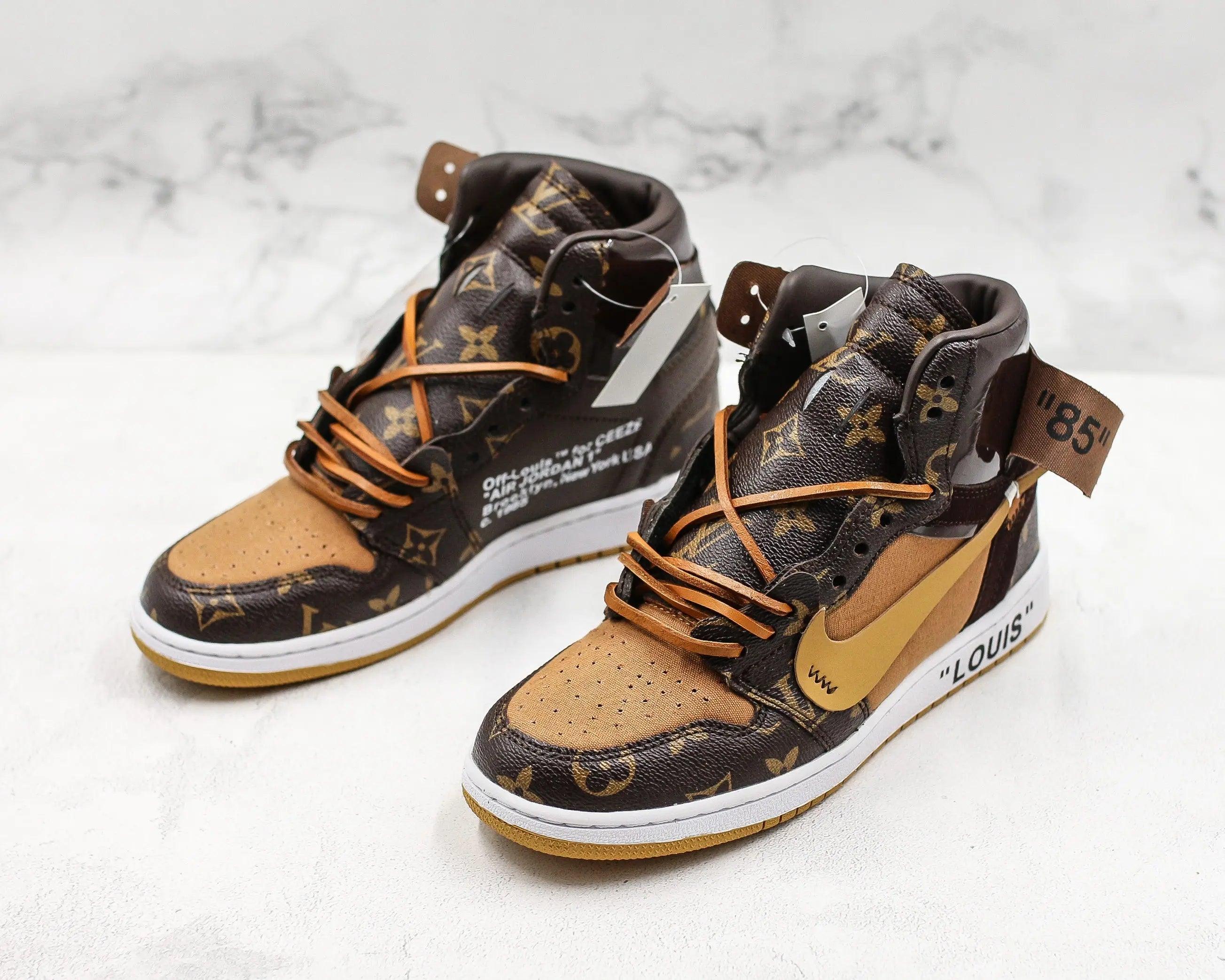 Custom Air Jordan 1 LV High Q ( Customs And Box ), Jordan 1 Sneakers Active A11 - tntwear1