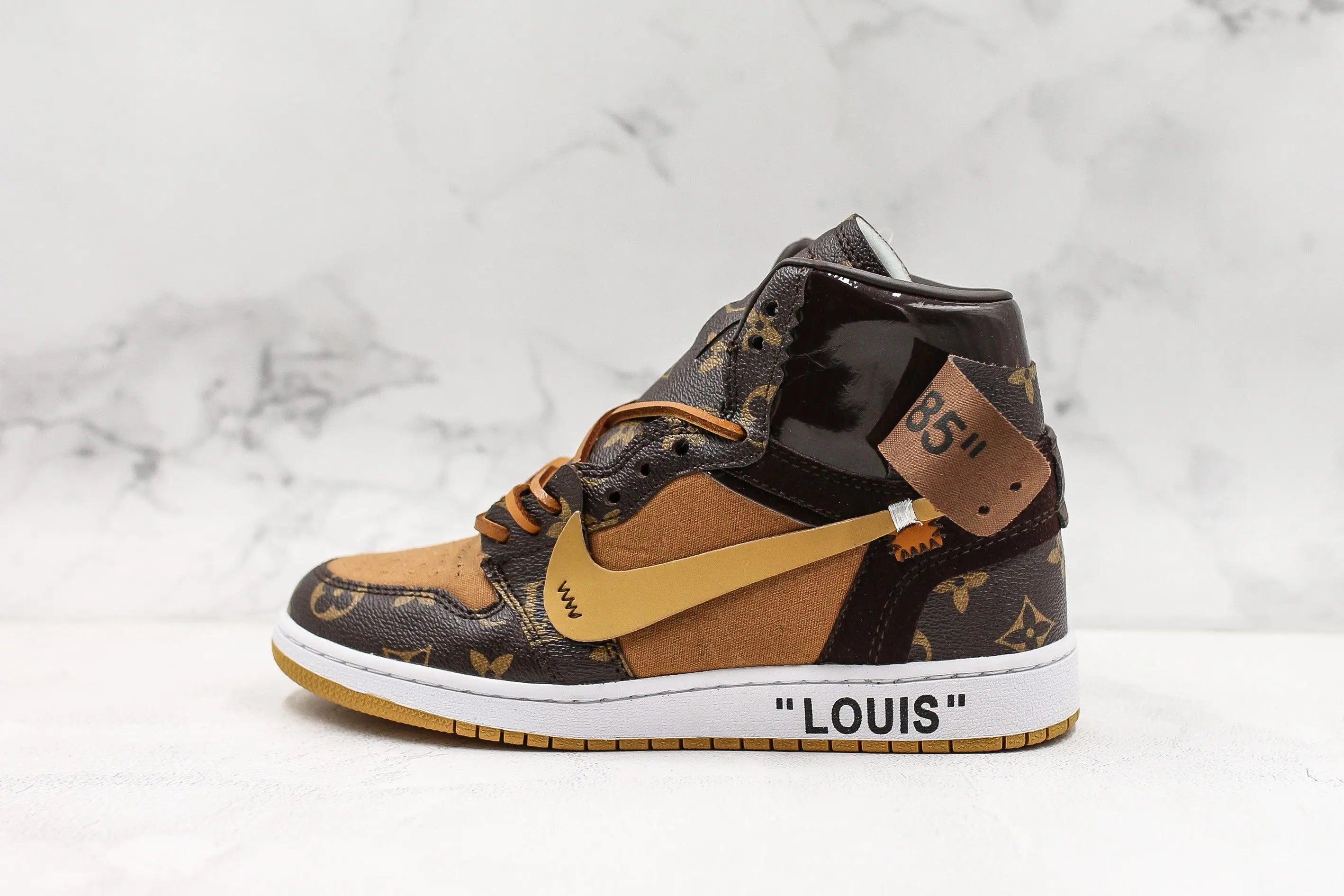 Custom Air Jordan 1 LV High Q ( Customs And Box ), Jordan 1 Sneakers Active A11 - tntwear1