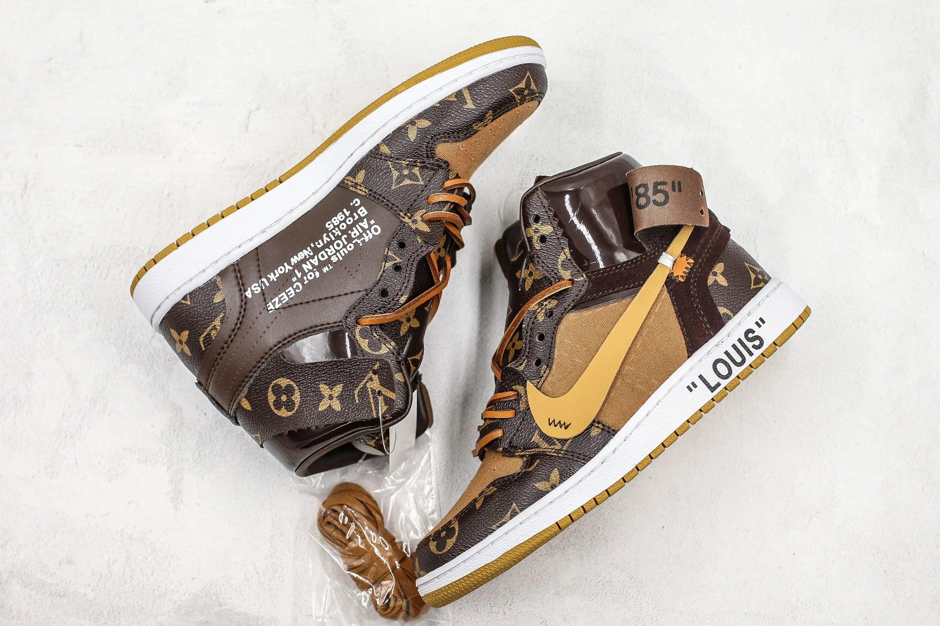 Custom Air Jordan 1 LV High Q ( Customs And Box ), Jordan 1 Sneakers Active A11 - tntwear1