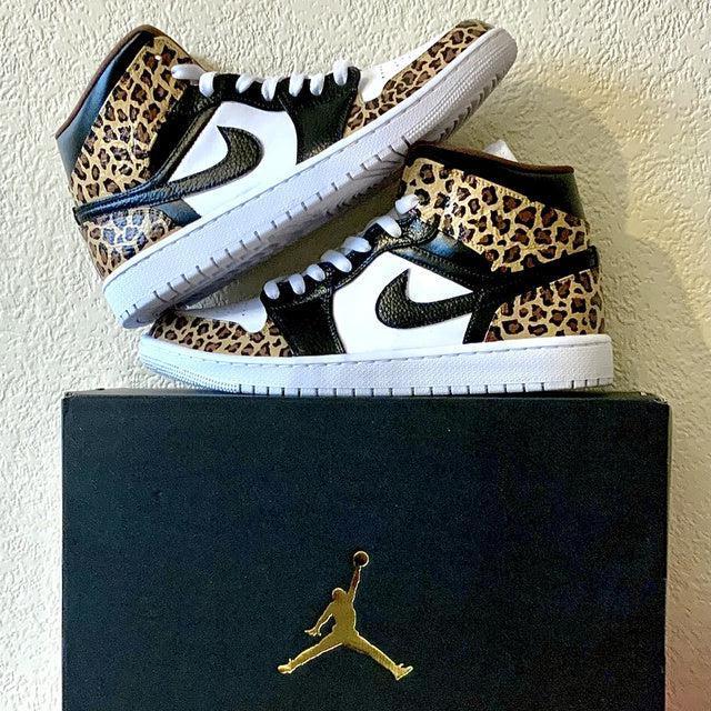 Custom Air Jordan 1 Leopard Print 🐆 - tntwear1