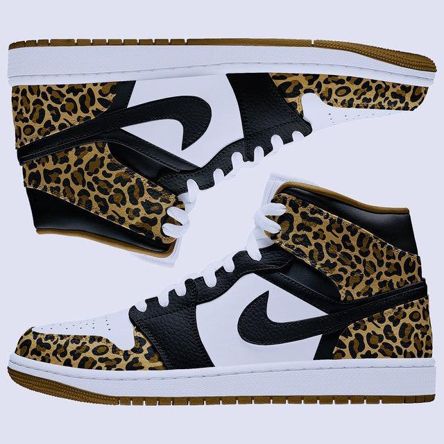 Custom Air Jordan 1 Leopard Print 🐆 - tntwear1