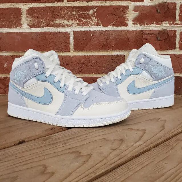 Custom Air Jordan 1 Light Blue Sneakers - tntwear1