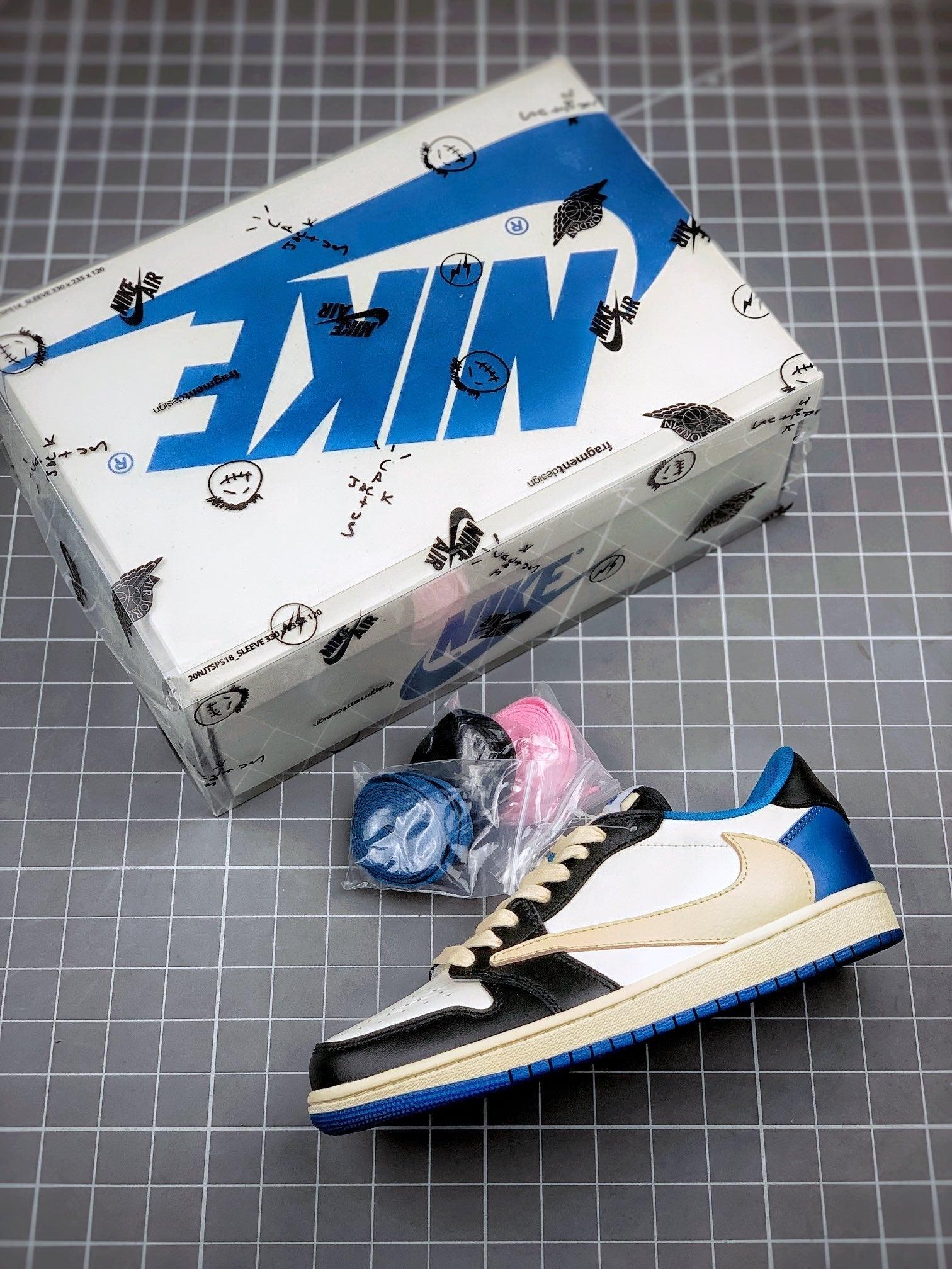 Custom Air Jordan 1 Low Fragment x T-Scott - DM7866-140 - tntwear1