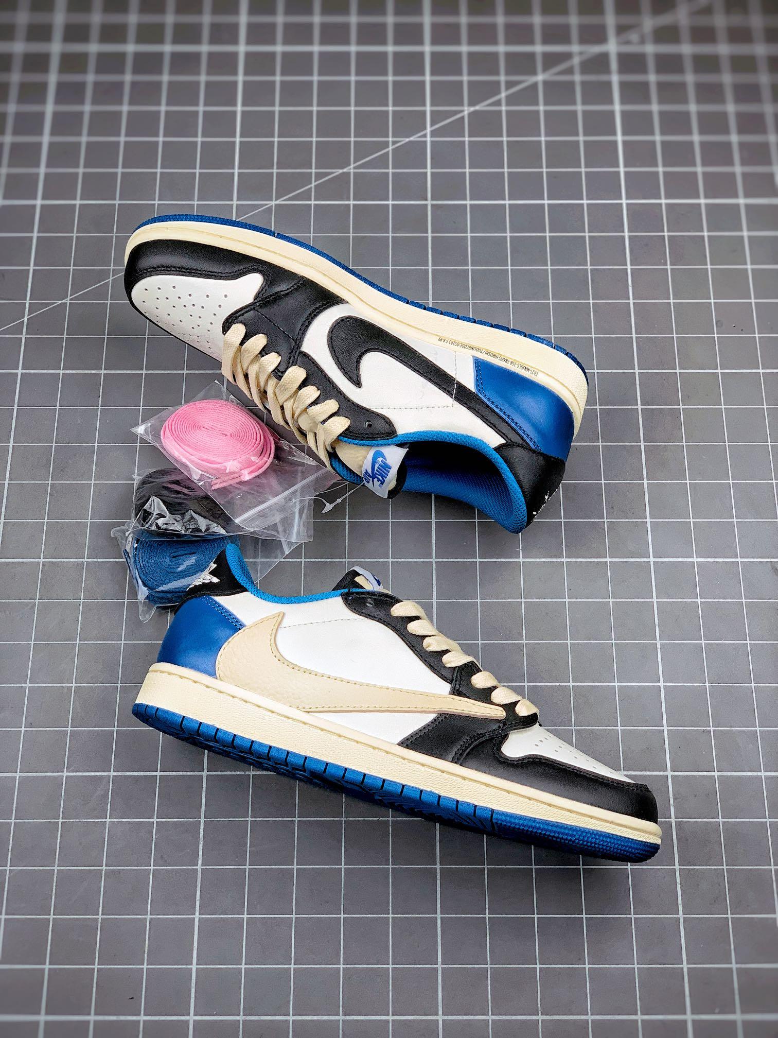 Custom Air Jordan 1 Low Fragment x T-Scott - DM7866-140 - tntwear1