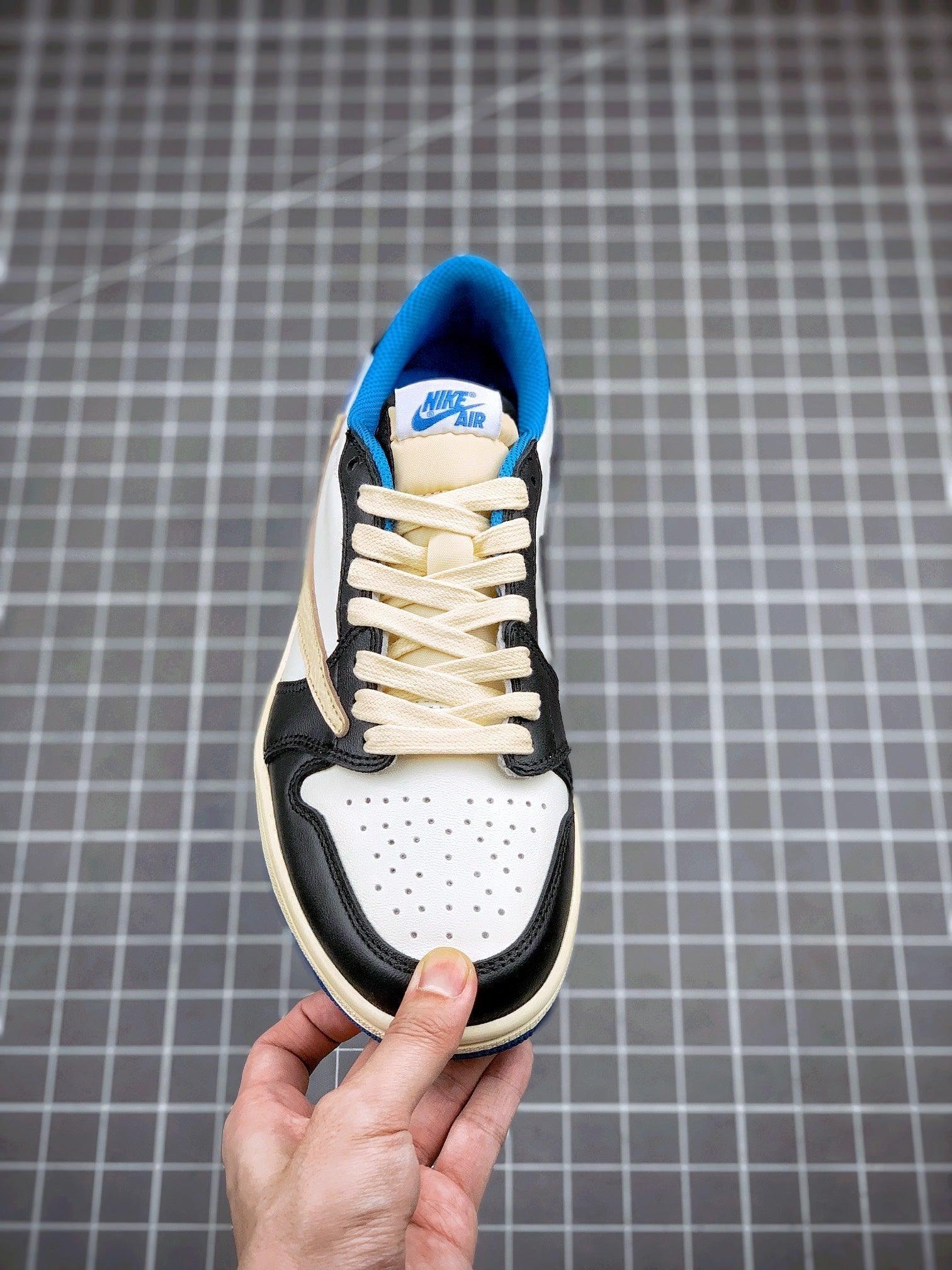 Custom Air Jordan 1 Low Fragment x T-Scott - DM7866-140 - tntwear1