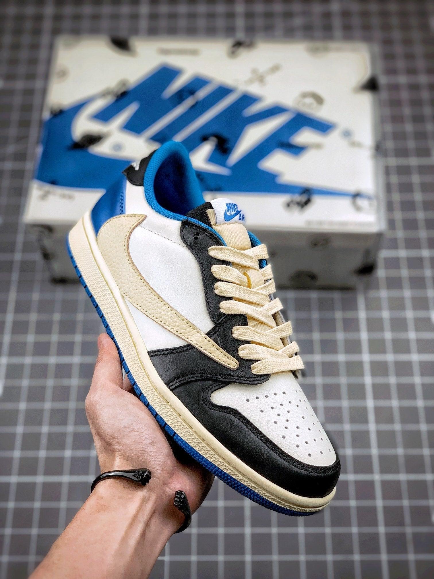 Custom Air Jordan 1 Low Fragment x T-Scott - DM7866-140 - tntwear1