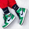 Custom Air Jordan 1 Lucky Green Sneakers - tntwear1