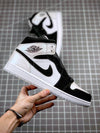 Custom Air Jordan 1 MID Black and White Panda - tntwear1