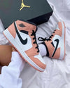 Custom Air Jordan 1 Mid" Digital Pink Quartz High Q ( Customs And Box ), Jordan 1 Sneakers Active - tntwear1