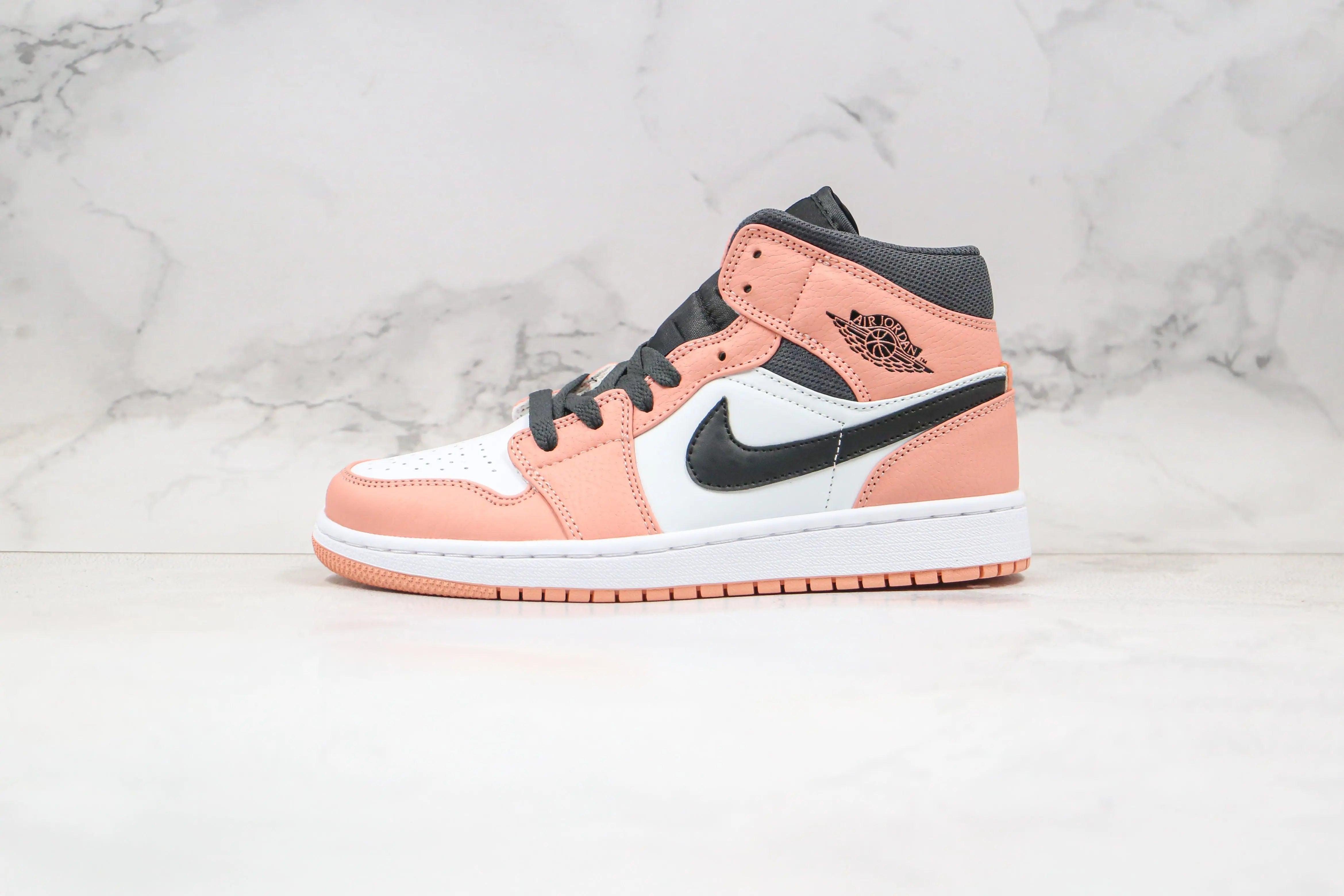 Custom Air Jordan 1 Mid" Digital Pink Quartz High Q ( Customs And Box ), Jordan 1 Sneakers Active - tntwear1