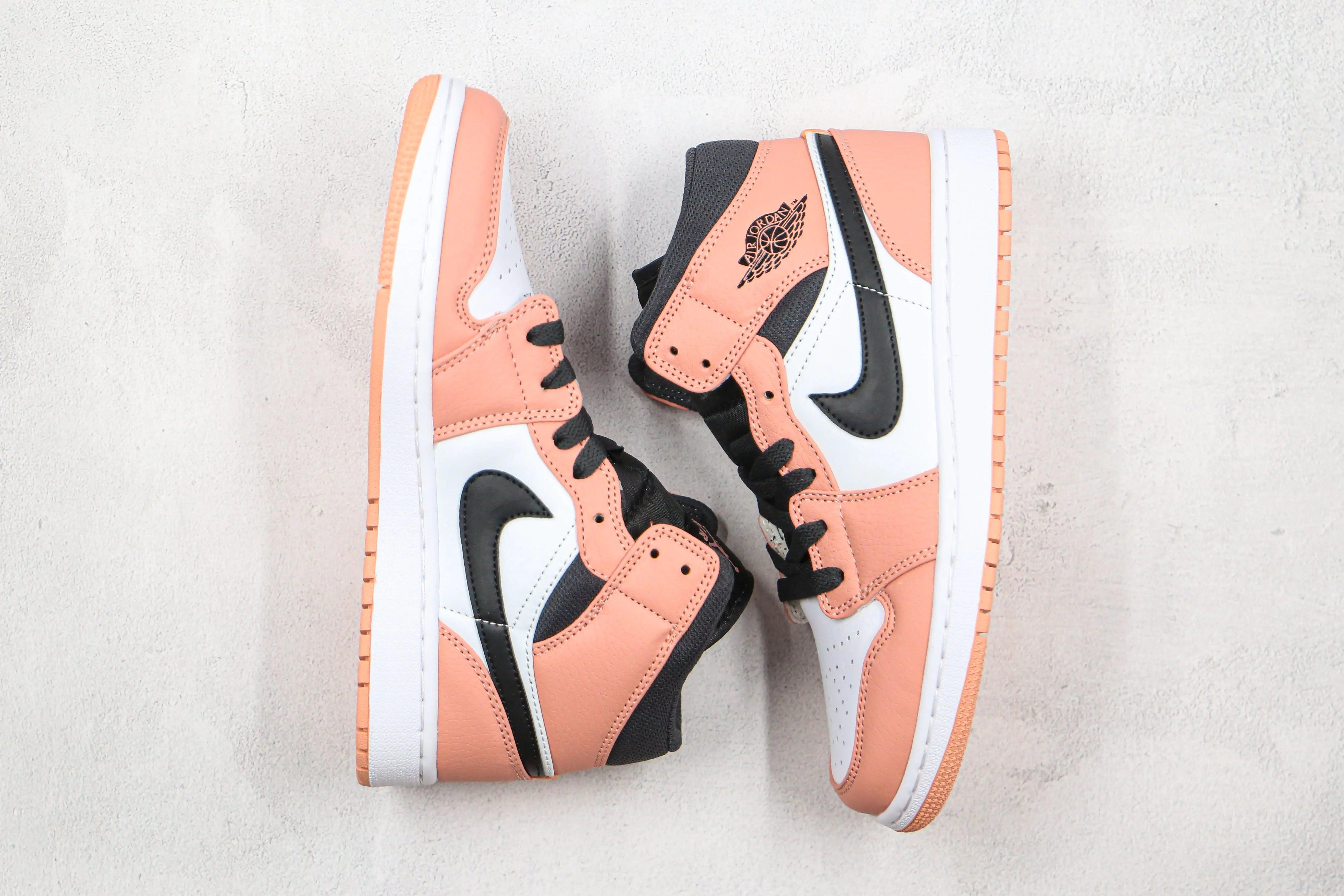 Custom Air Jordan 1 Mid" Digital Pink Quartz High Q ( Customs And Box ), Jordan 1 Sneakers Active - tntwear1