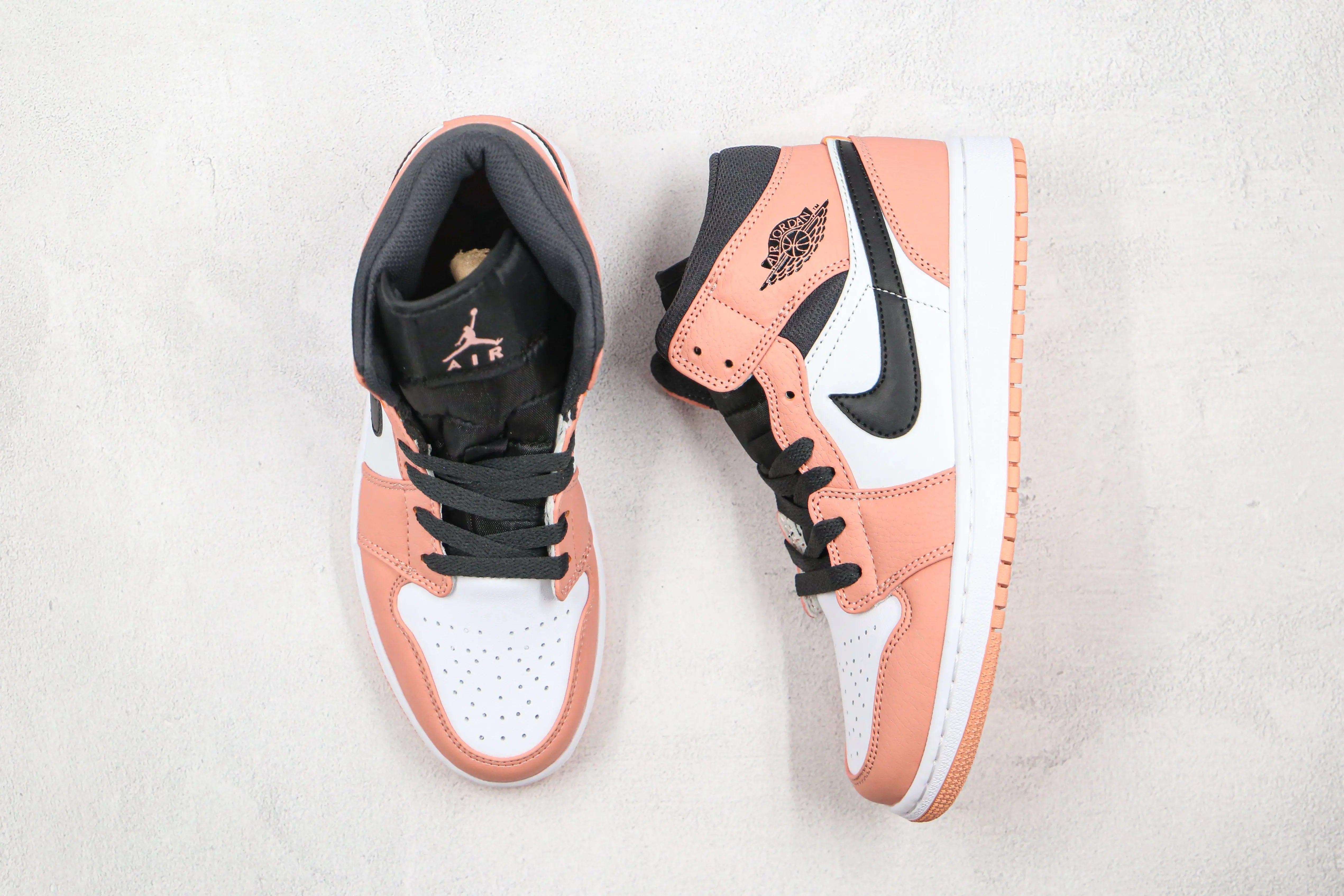 Custom Air Jordan 1 Mid" Digital Pink Quartz High Q ( Customs And Box ), Jordan 1 Sneakers Active - tntwear1