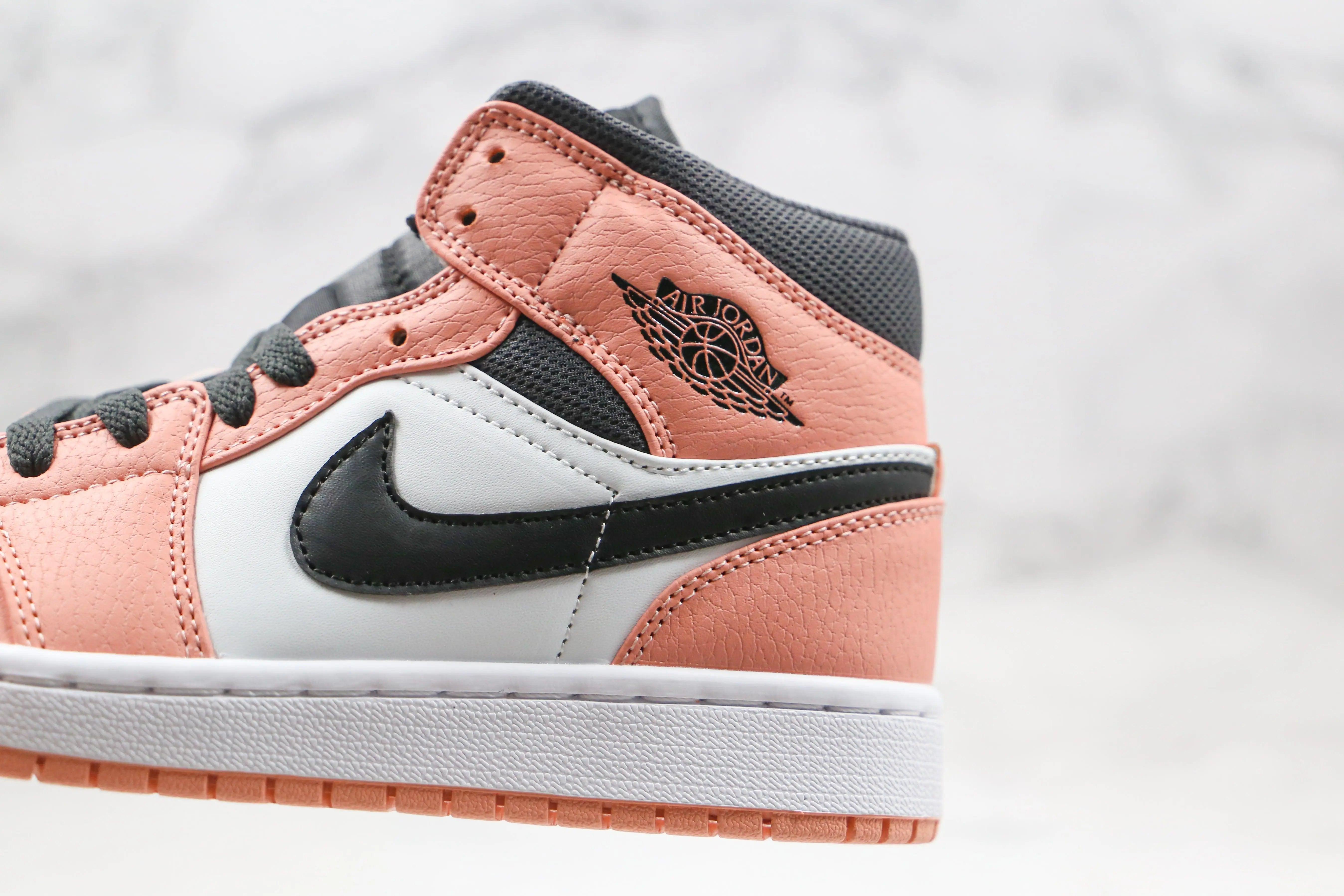 Custom Air Jordan 1 Mid" Digital Pink Quartz High Q ( Customs And Box ), Jordan 1 Sneakers Active - tntwear1