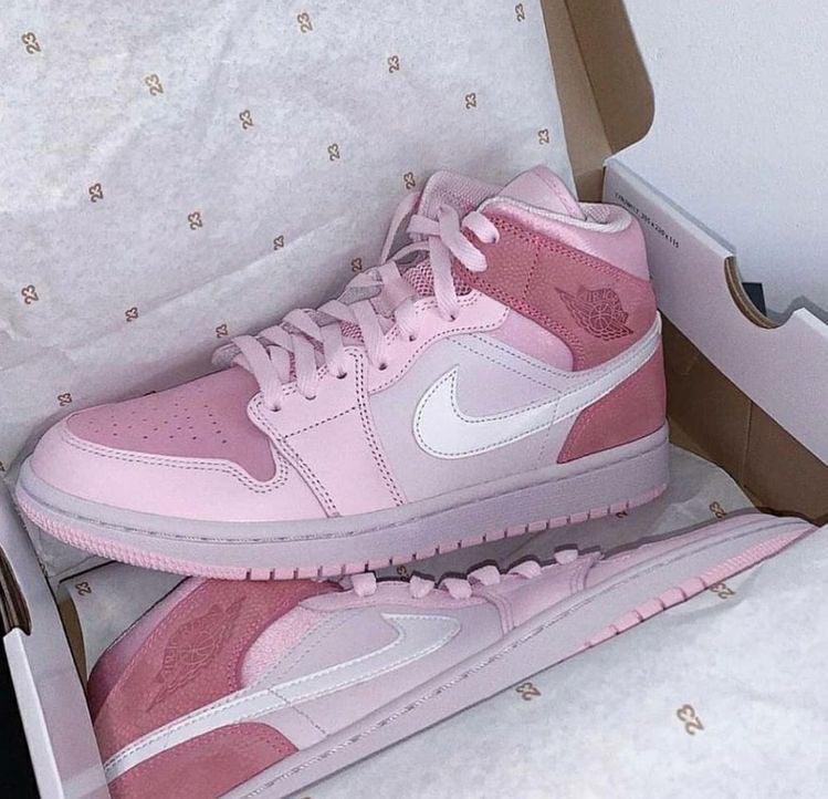 Custom Air Jordan 1 Mid Digital Pink High Q - tntwear1