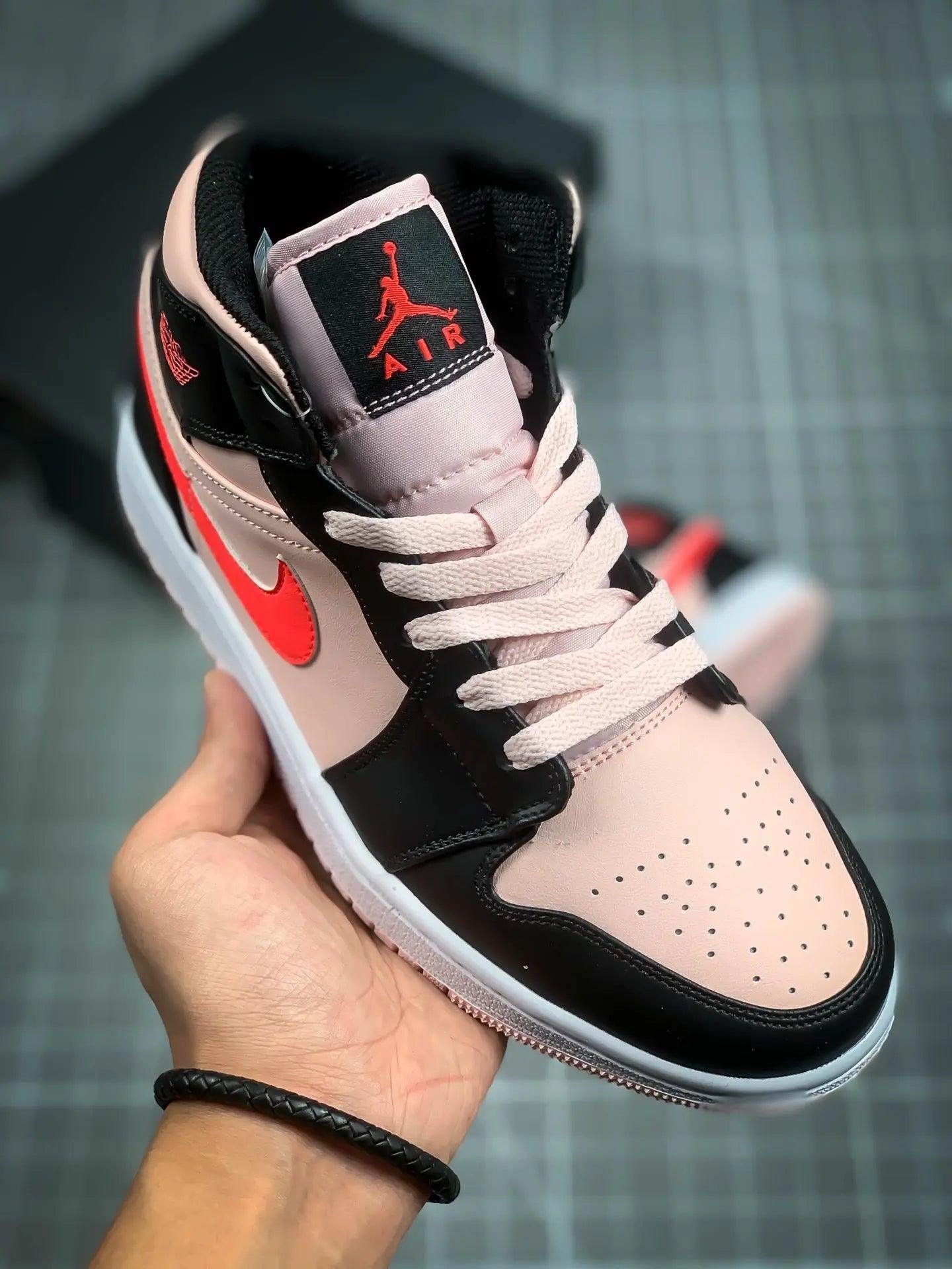 Custom Air Jordan 1 Mid Pink - tntwear1