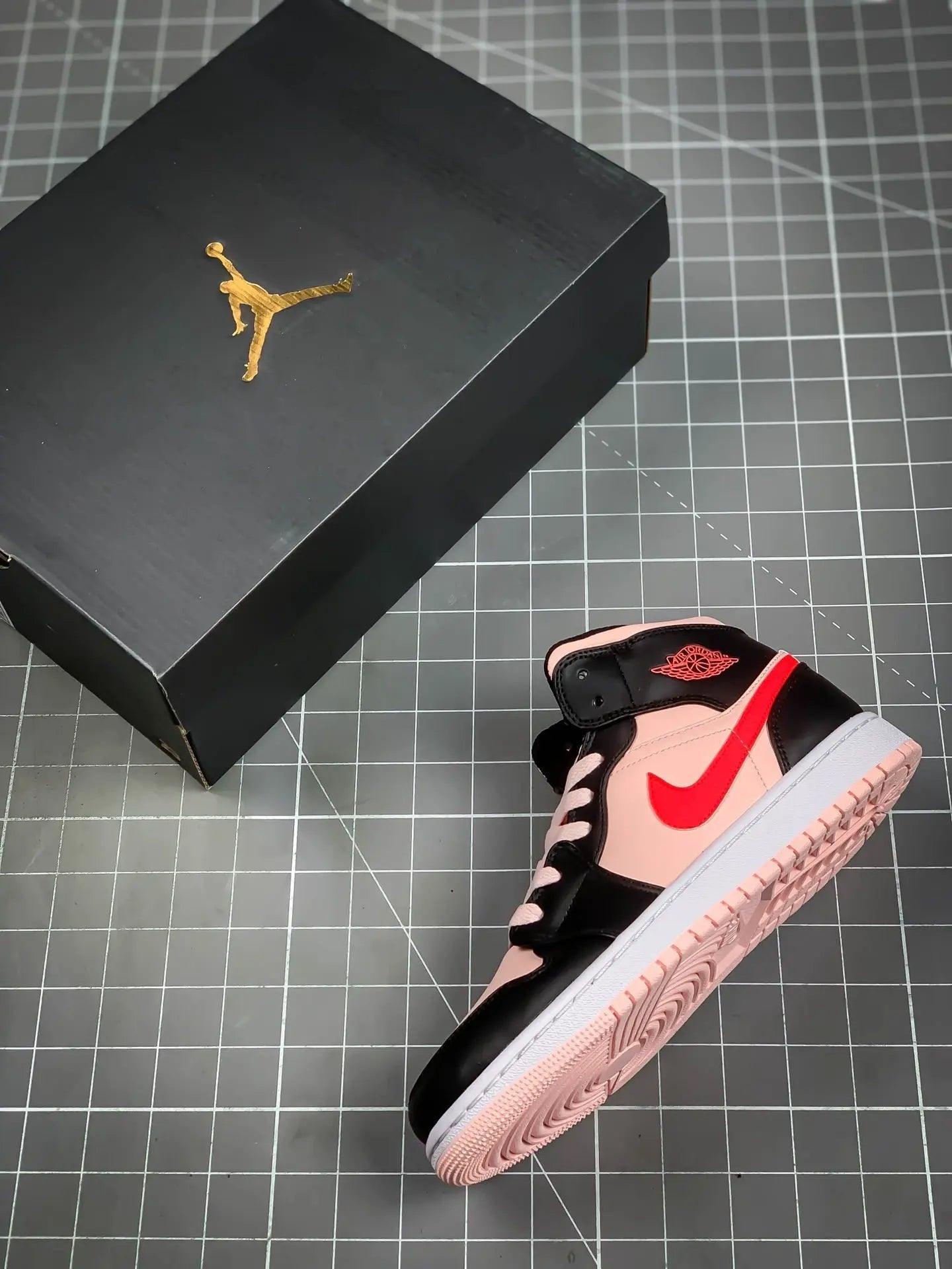 Custom Air Jordan 1 Mid Pink - tntwear1