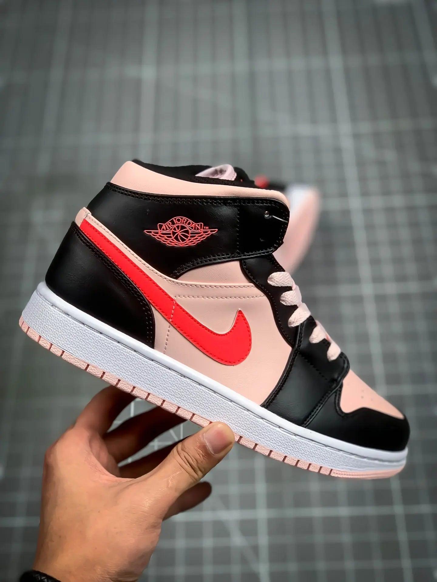 Custom Air Jordan 1 Mid Pink - tntwear1