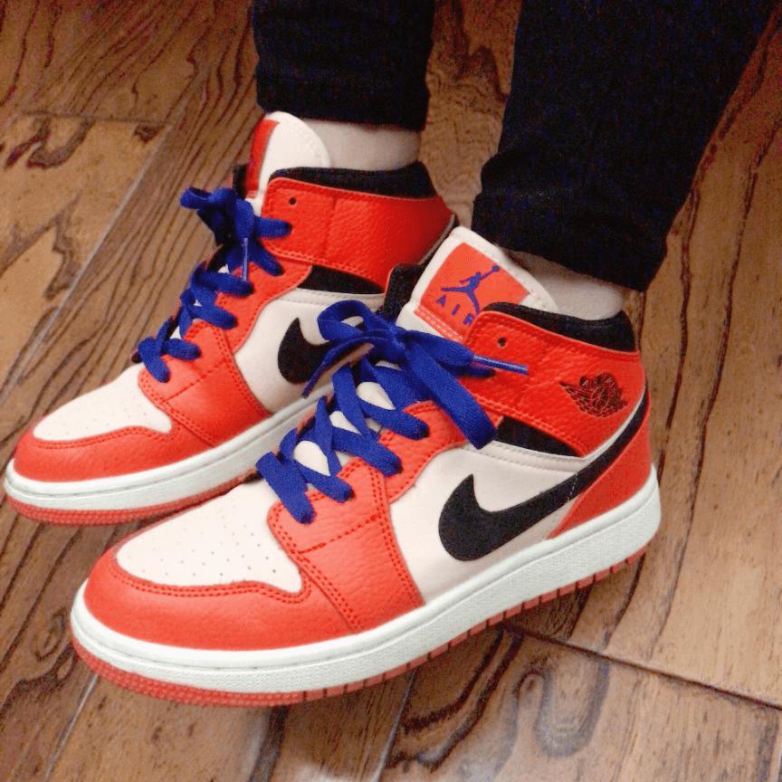 Custom Air Jordan 1 Orange Sneakers - tntwear1