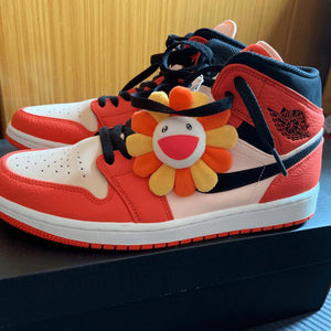 Custom Air Jordan 1 Orange Sneakers - tntwear1