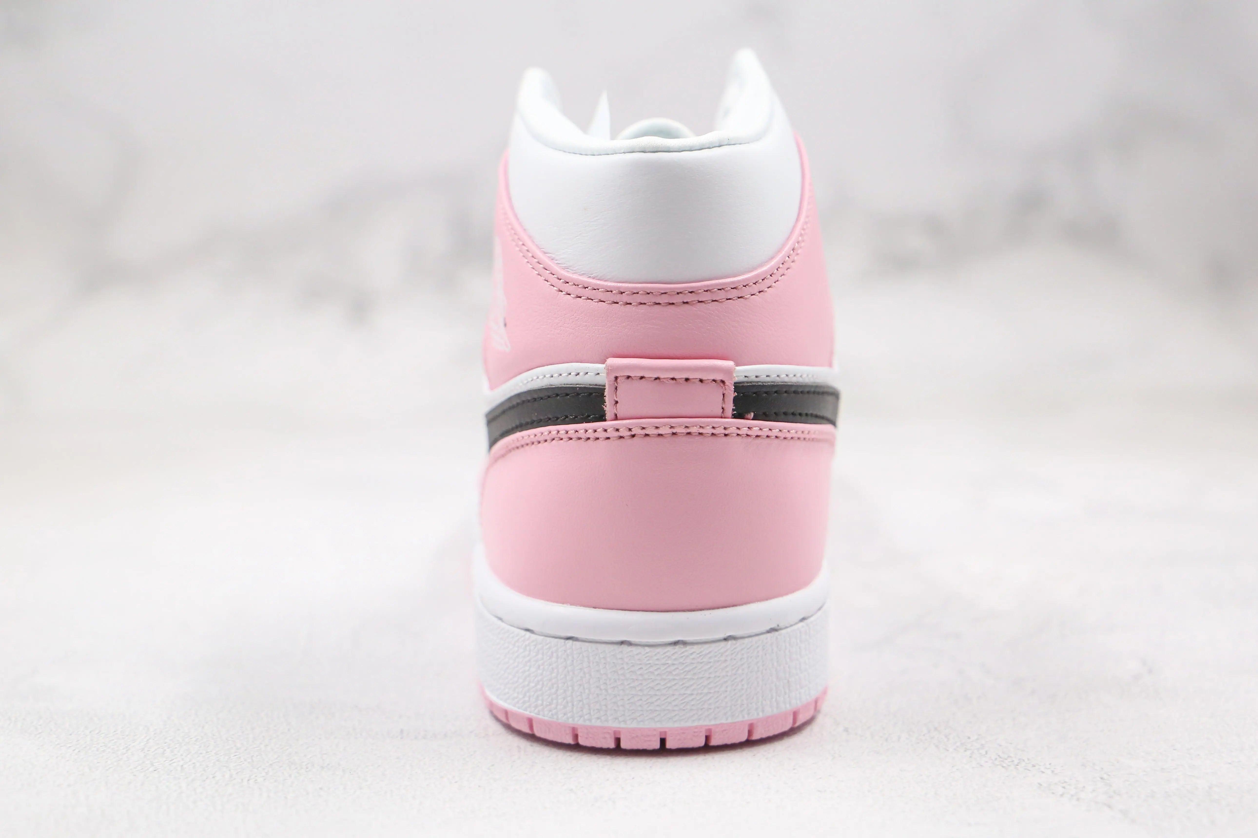 Custom Air Jordan 1 Pink Mid High Q - tntwear1