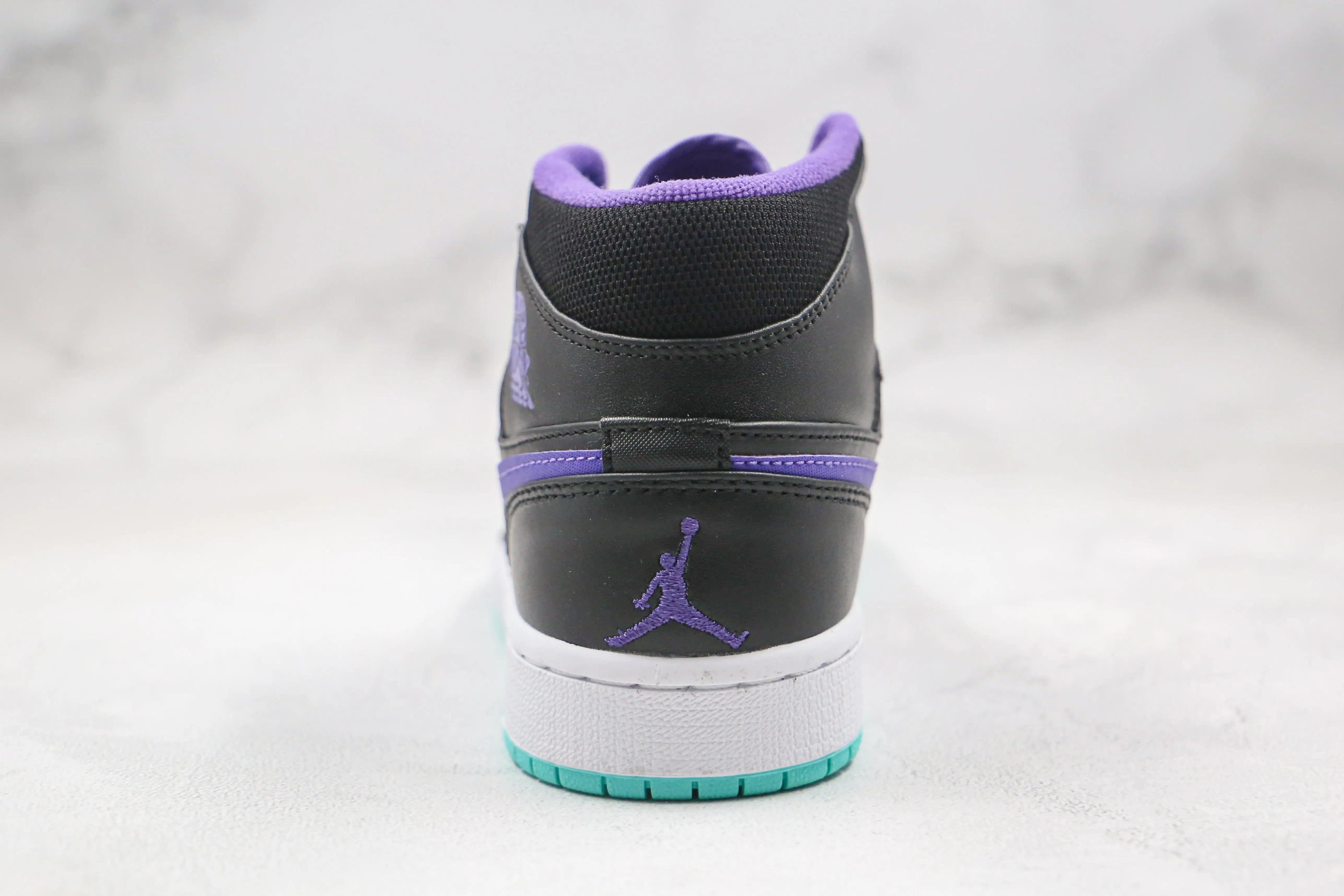 Custom Air Jordan 1 Purple Mid High Q ( Customs And Box ), Jordan 1 Sneakers Active - tntwear1