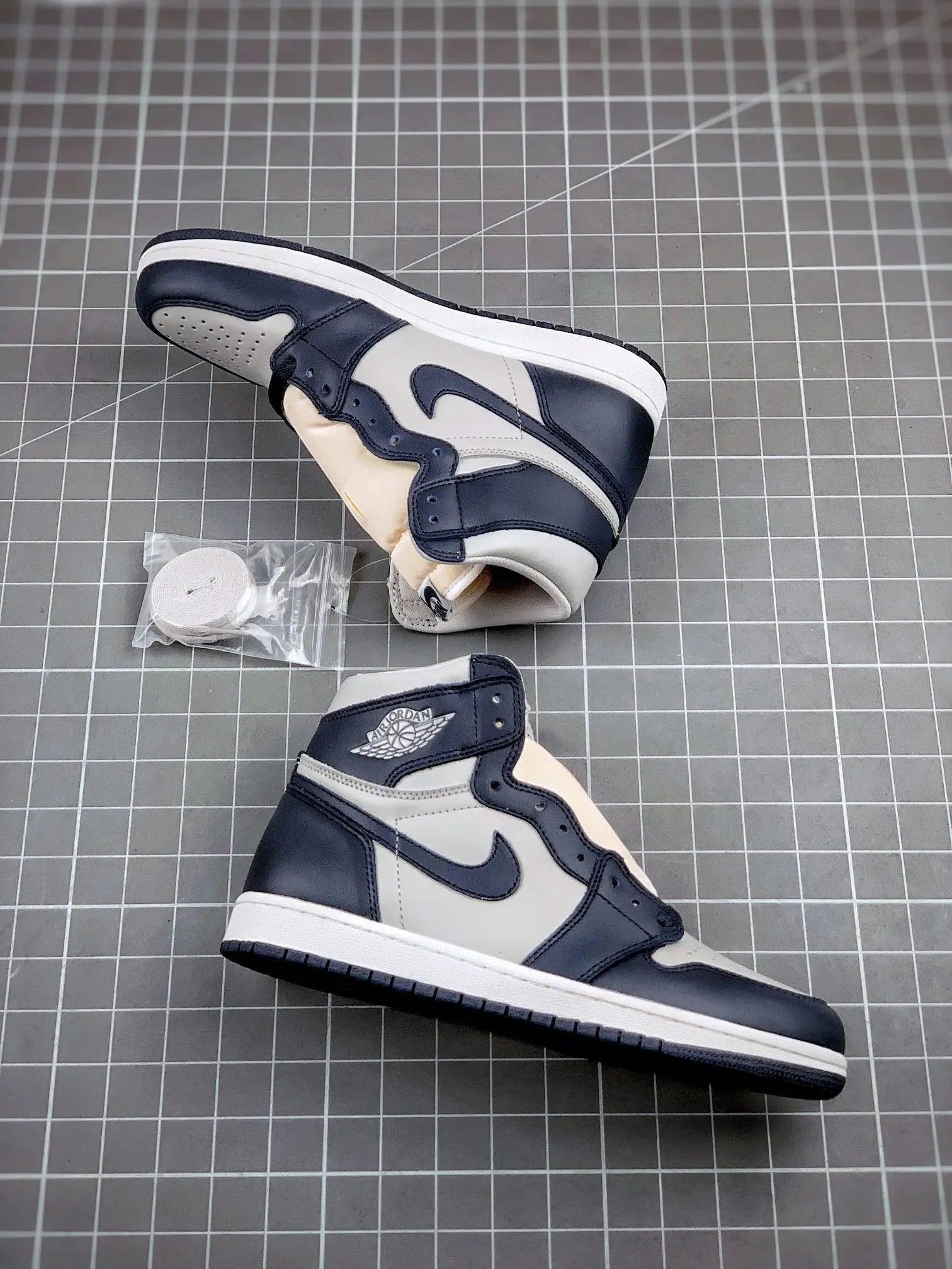 Custom Air Jordan 1 Retro Grey Blue Georgetown - tntwear1