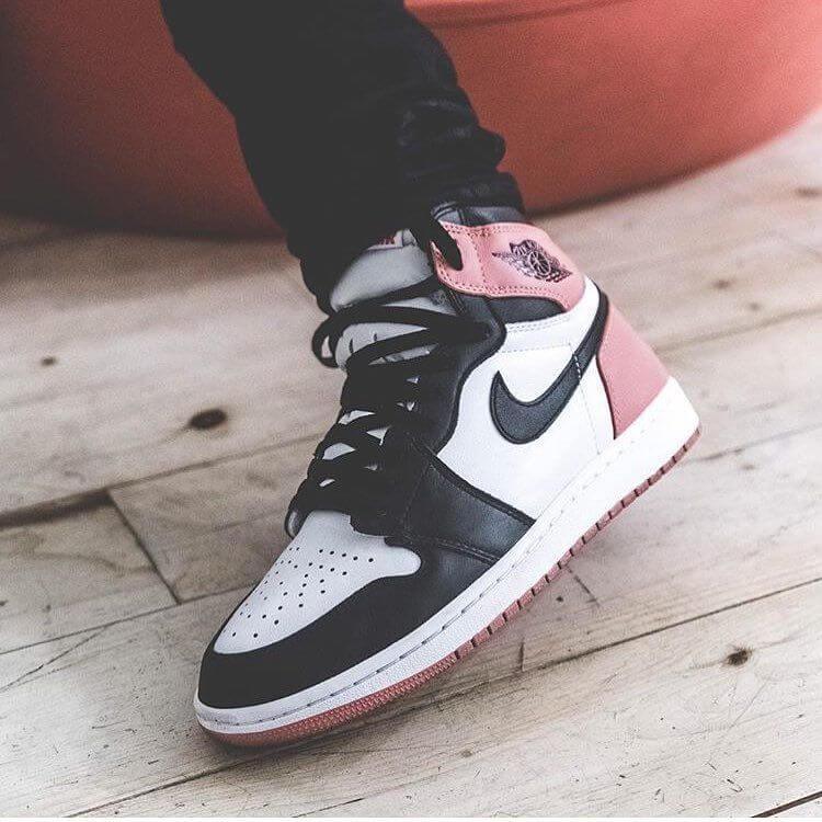 Custom Air Jordan 1 Rust Pink Sneakers - tntwear1