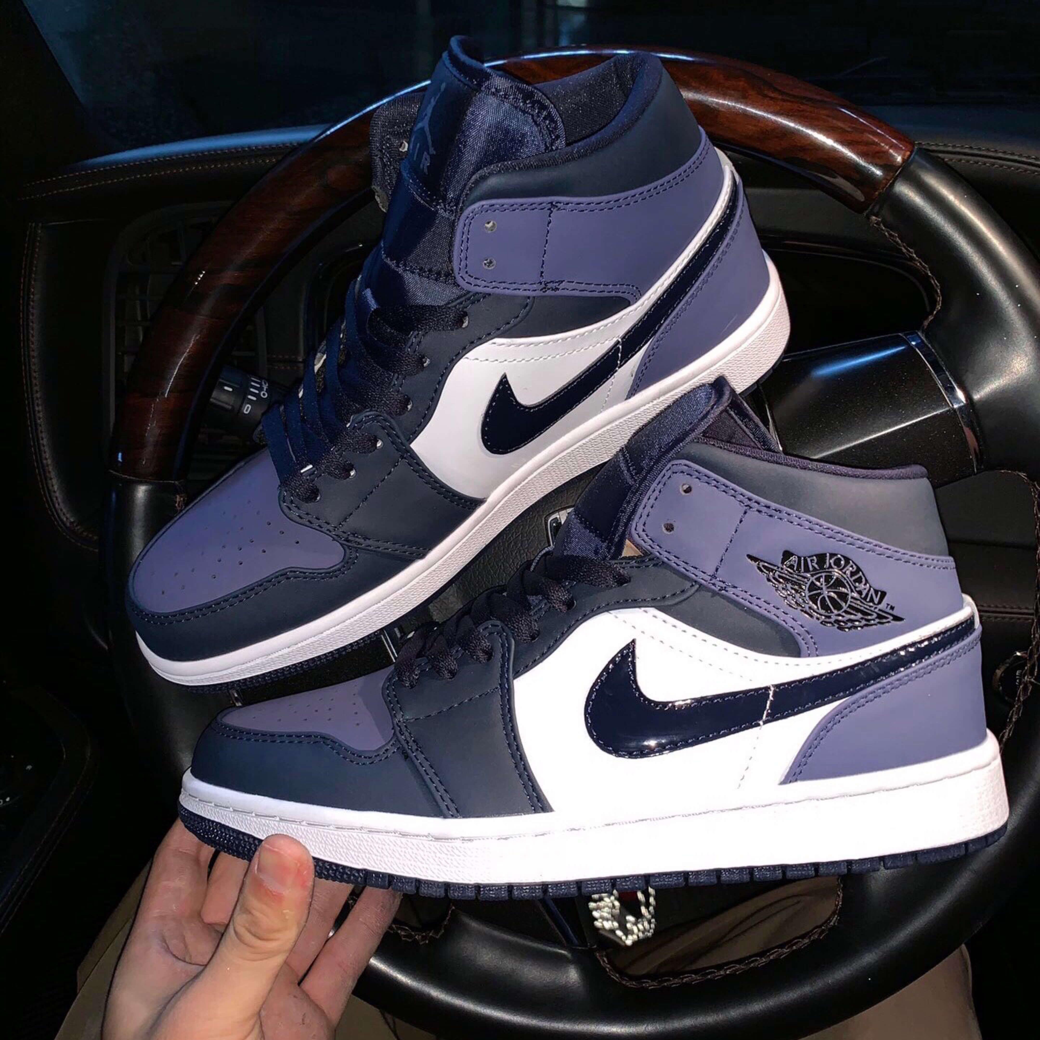 Custom Air Jordan 1 Sanded Purple Sneakers - tntwear1