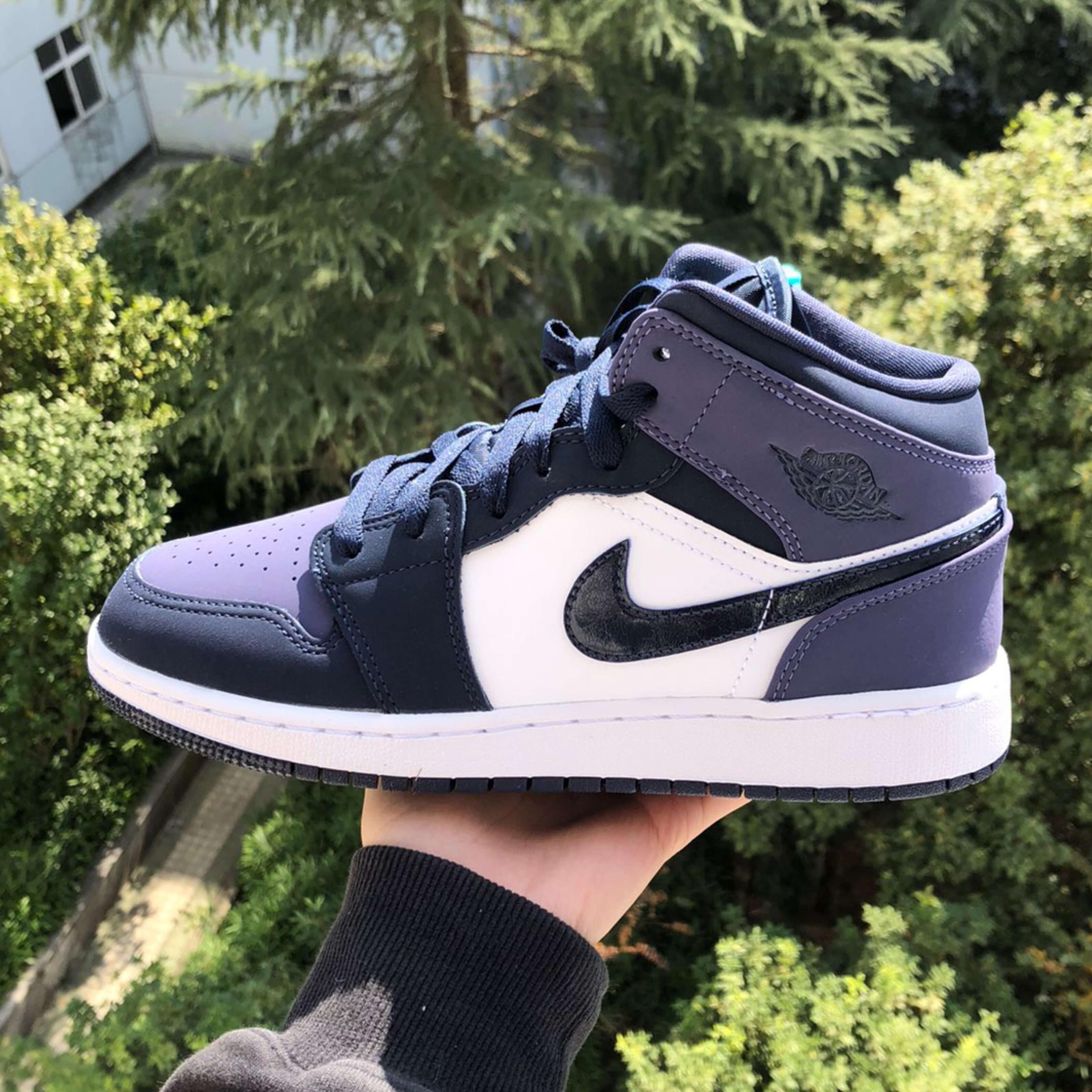 Custom Air Jordan 1 Sanded Purple Sneakers - tntwear1