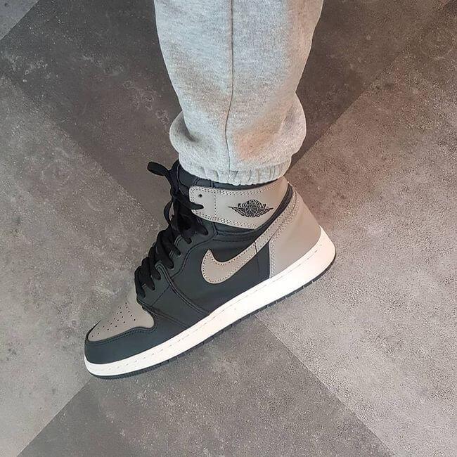 Custom Air Jordan 1 Shadow Grey Sneakers - tntwear1