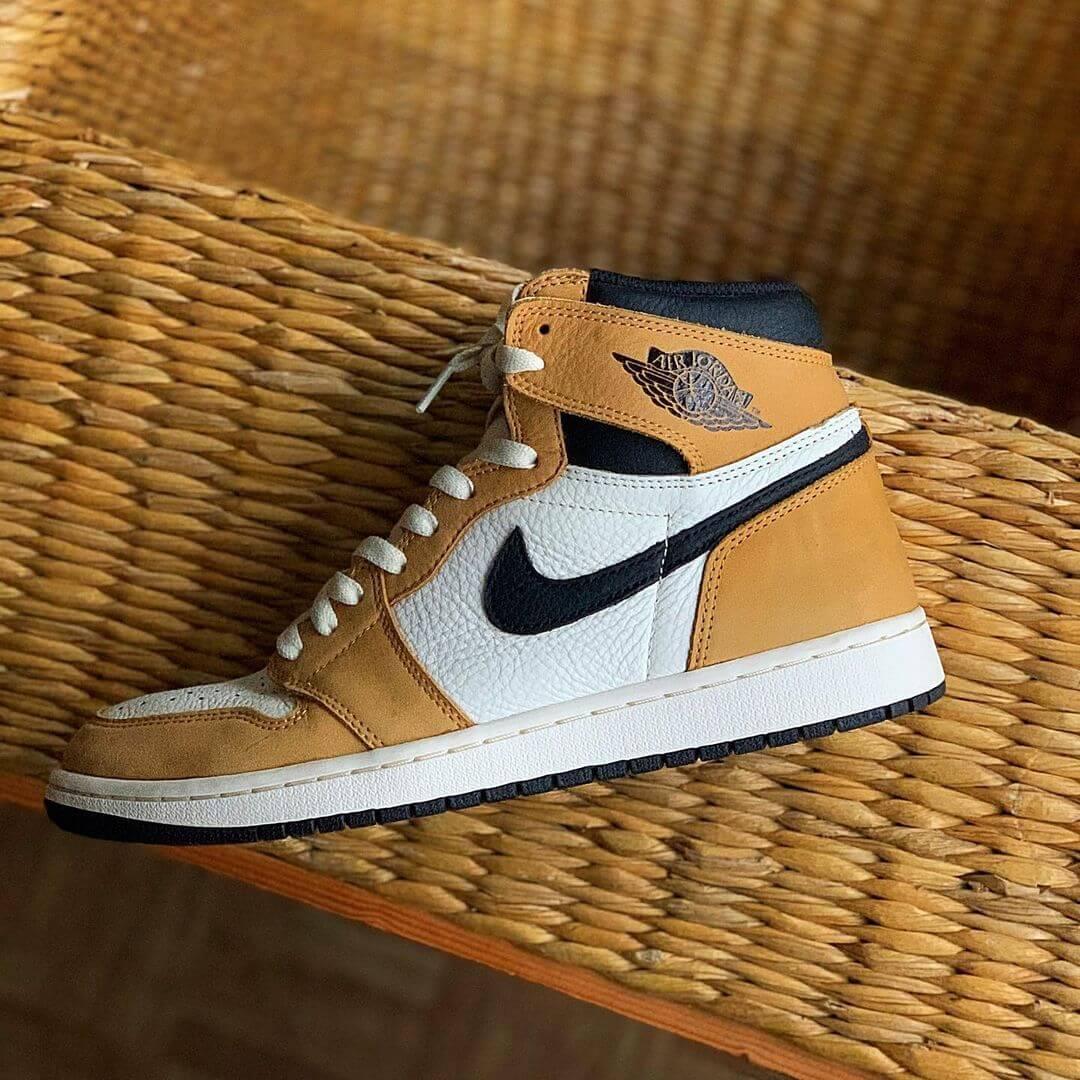 Custom Air Jordan 1 Tan Sneakers - tntwear1