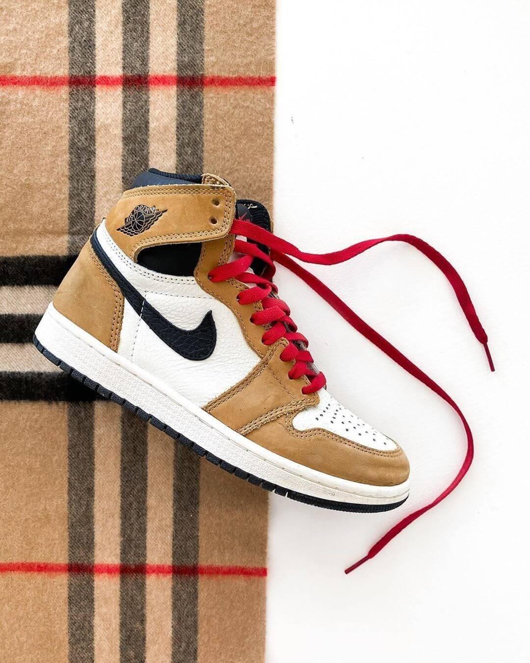 Custom Air Jordan 1 Tan Sneakers - tntwear1