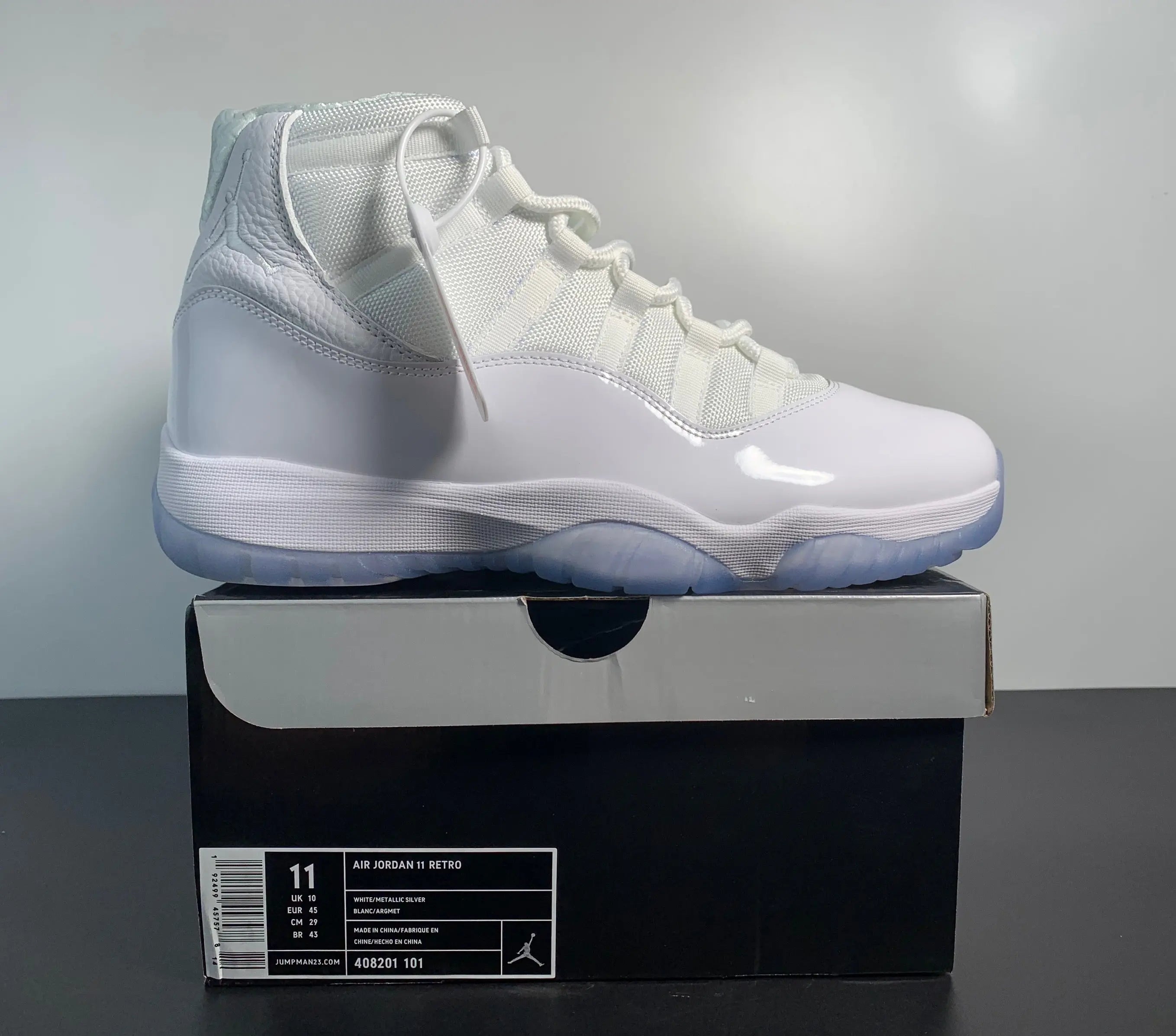 Custom Air Jordan 11 Retro 'Silver Anniversary Sneakerhill