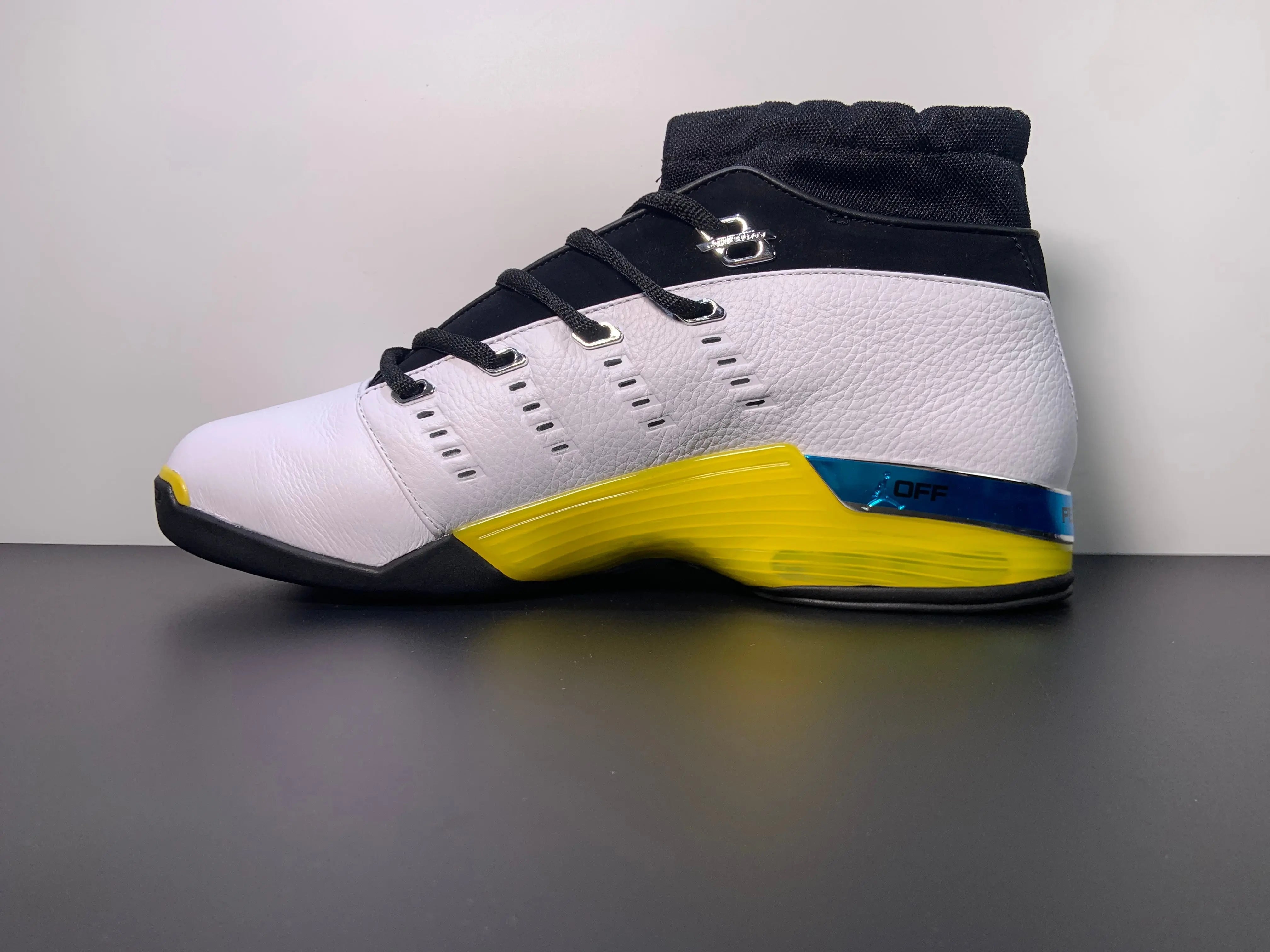 Custom Air Jordan 17 Low “Lightning” FJ0395-100 Sneakerhill