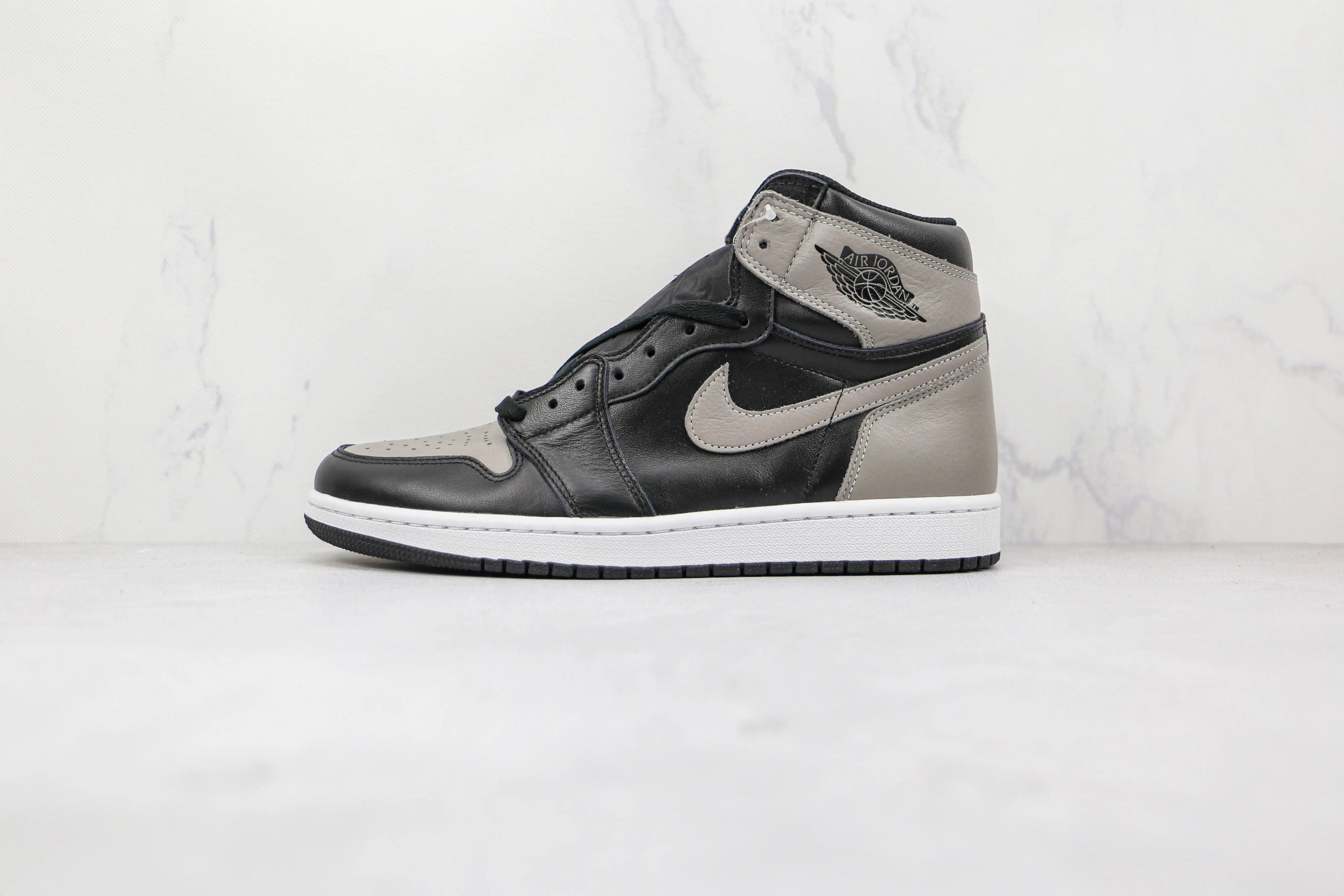 Custom Black Grey Jordan 1 High Q ( Customs And Box ), Jordan 1 Sneakers - tntwear1