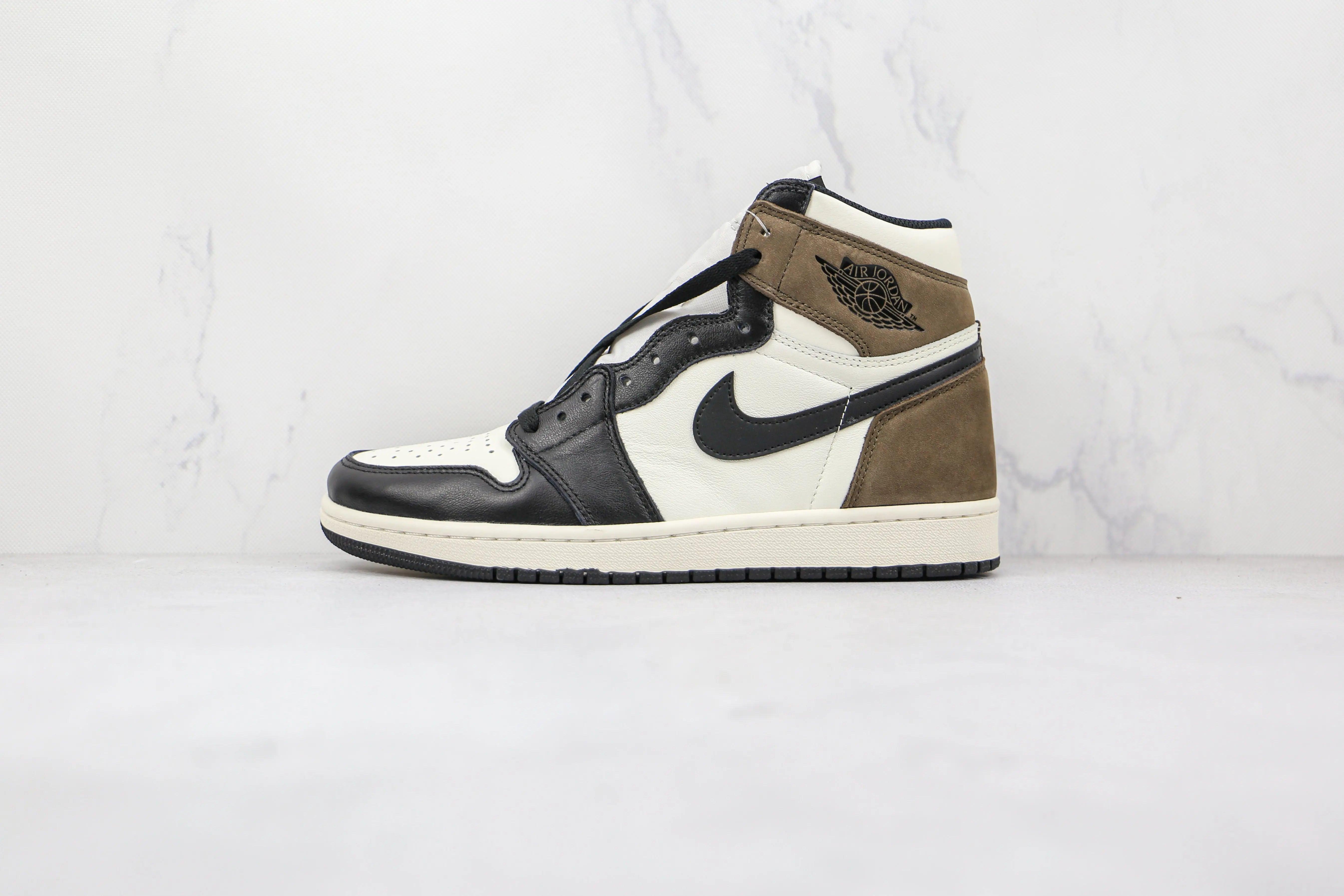 Custom Jordan 1 Retro High Dark Mocha High Q ( Customs And Box ), Jordan 1 Sneakers Active - tntwear1