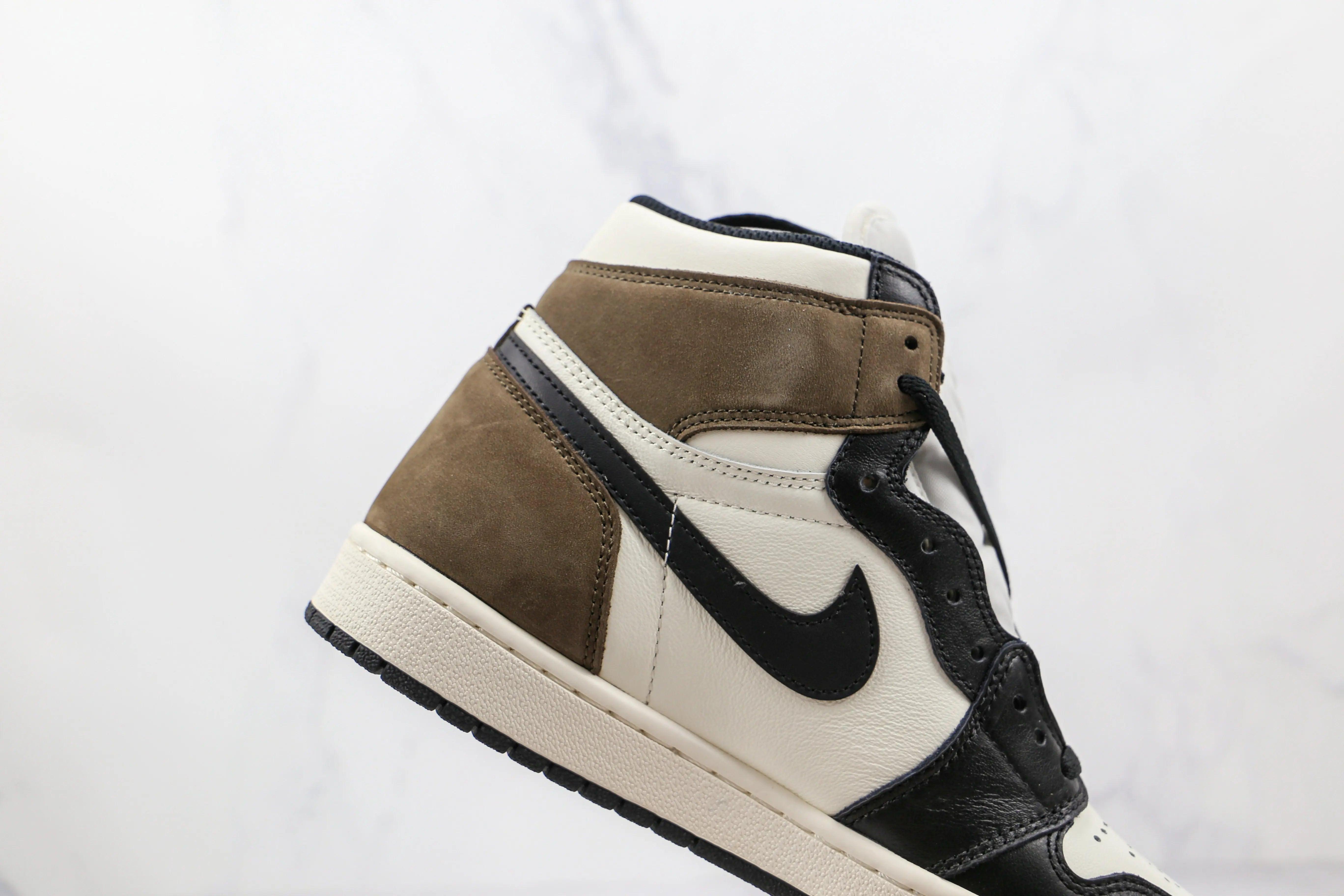 Custom Jordan 1 Retro High Dark Mocha High Q ( Customs And Box ), Jordan 1 Sneakers Active - tntwear1