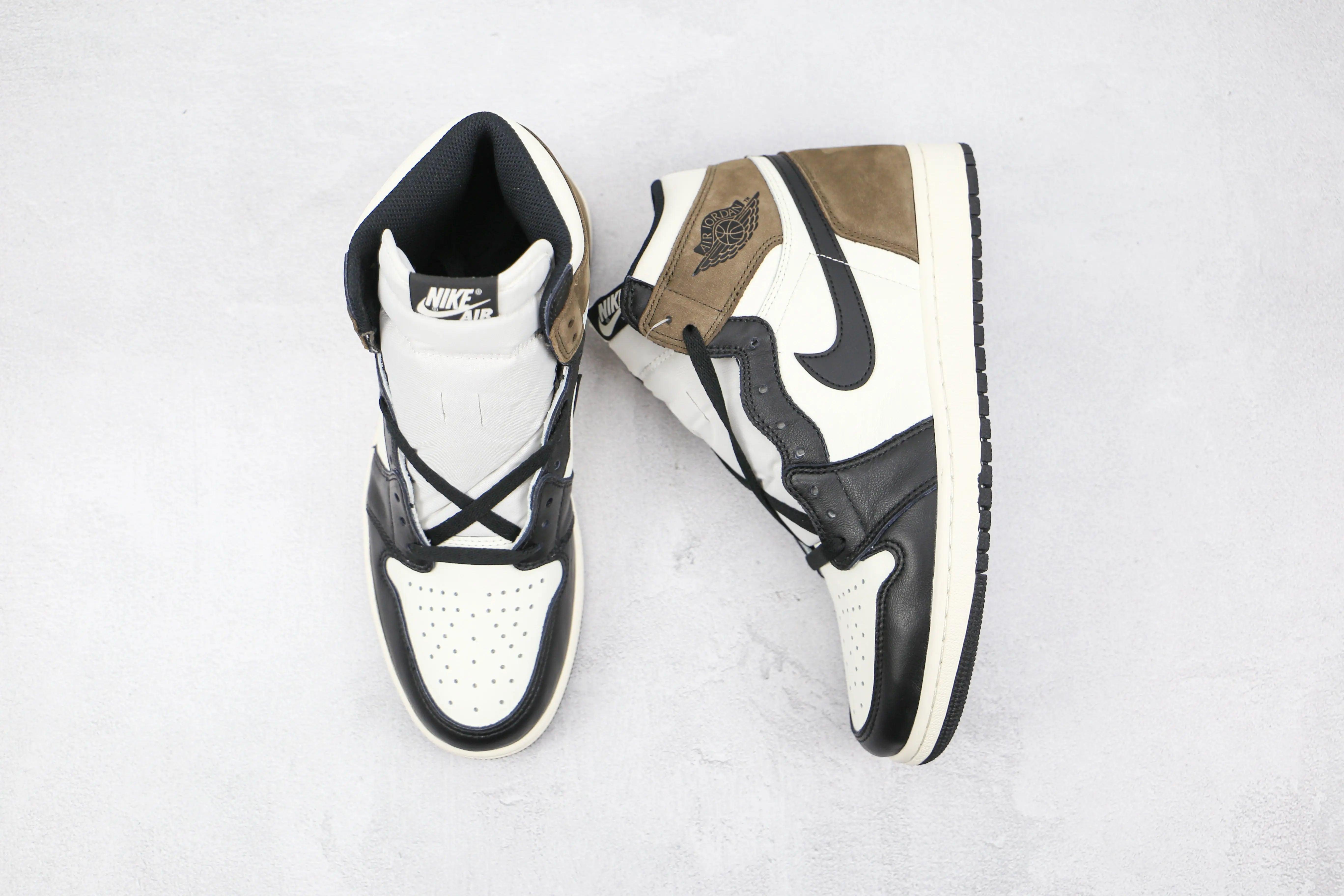 Custom Jordan 1 Retro High Dark Mocha High Q ( Customs And Box ), Jordan 1 Sneakers Active - tntwear1