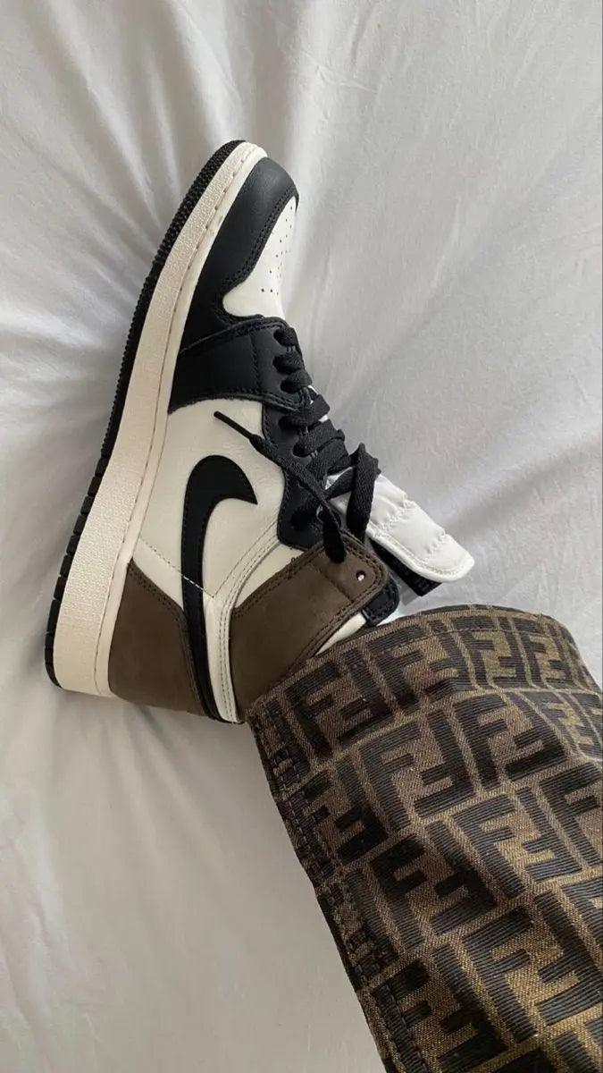 Custom Jordan 1 Retro High Dark Mocha High Q ( Customs And Box ), Jordan 1 Sneakers Active - tntwear1