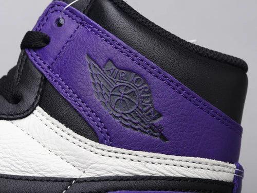 Custom - Jordan 1 High Q AJ1 Purple Toe UNISEX ( Customs And Box ), Jordan 1 Sneakers FREE SHIPPING - tntwear1