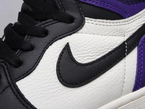 Custom - Jordan 1 High Q AJ1 Purple Toe UNISEX ( Customs And Box ), Jordan 1 Sneakers FREE SHIPPING - tntwear1