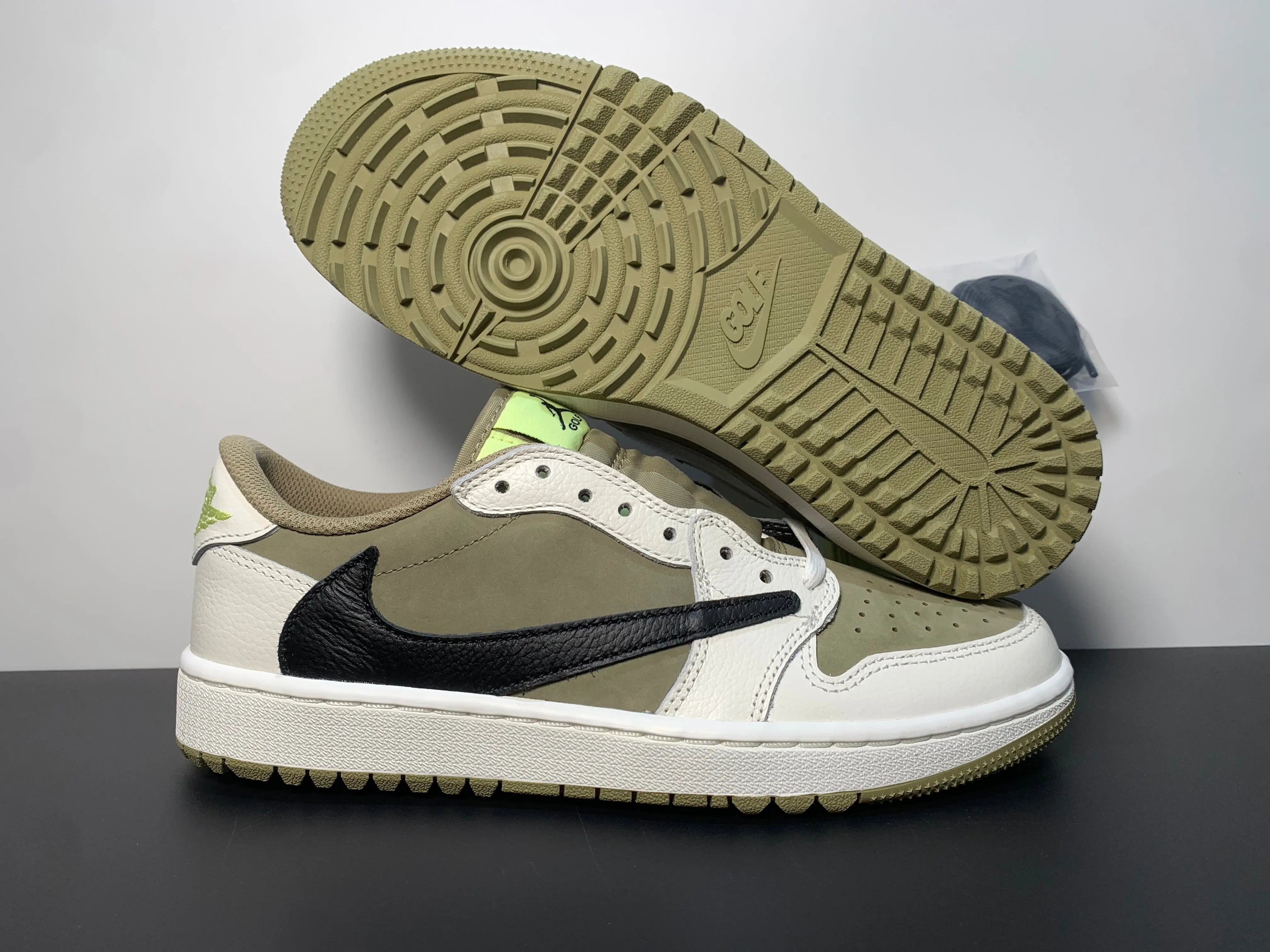 Custom Travis Scott x Air Jordan 1 Low Golf TS DM7866-01 Sneakerhill