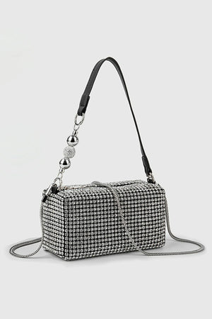 Dajia Diamond Chain Pearl Handbag