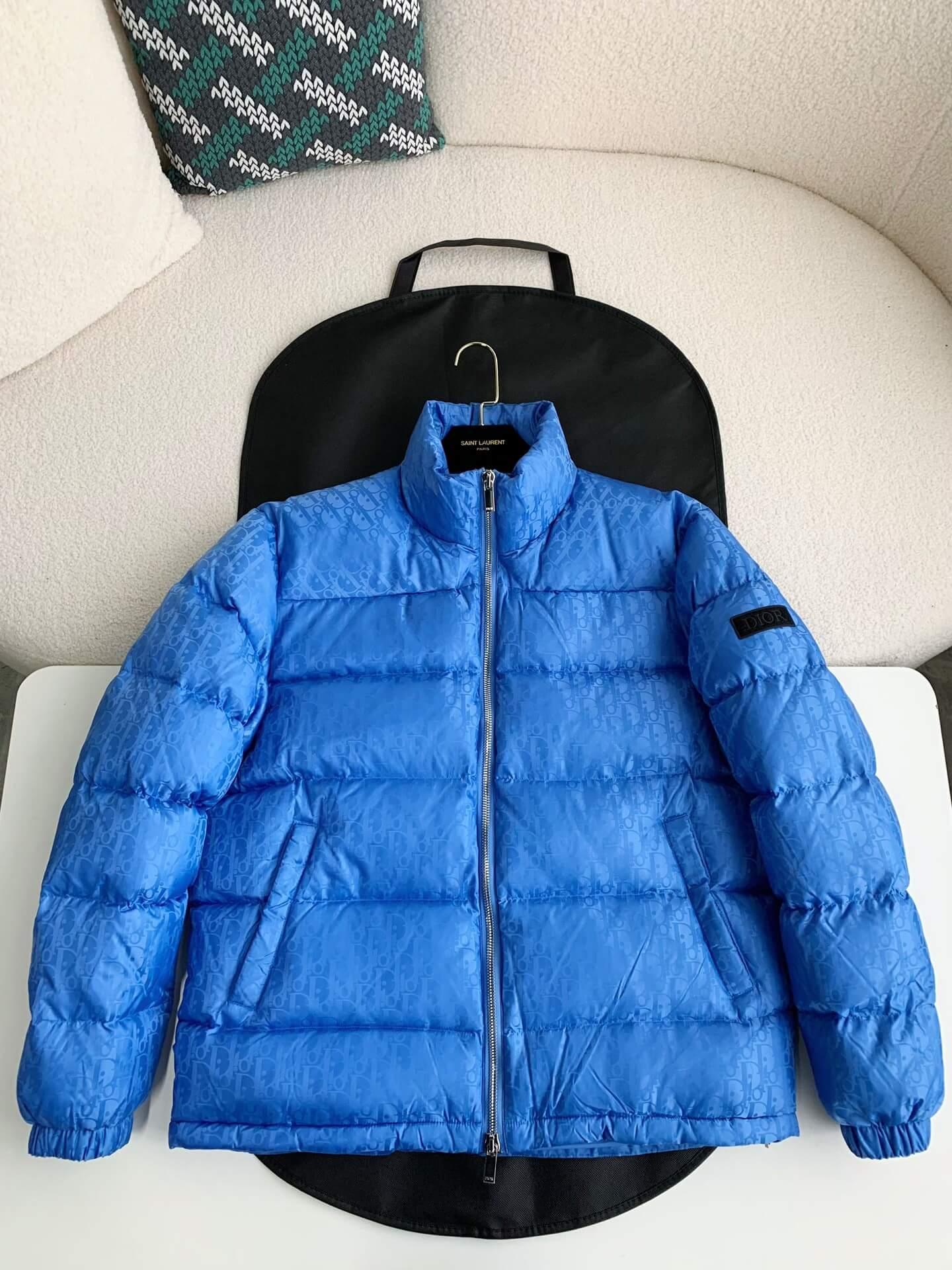 Dior Oblique Down Jacket "Blue" - tntwear1