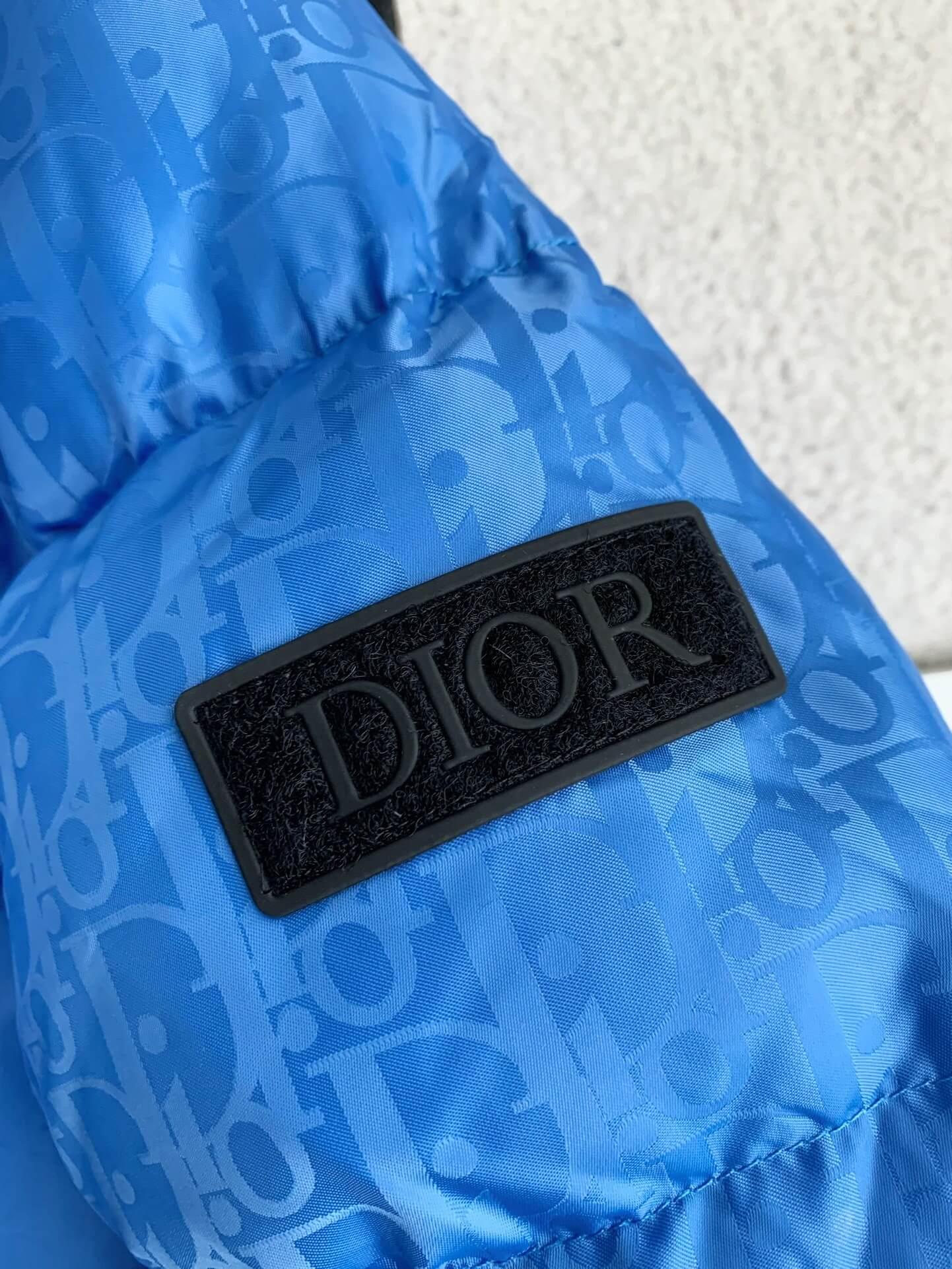 Dior Oblique Down Jacket "Blue" - tntwear1