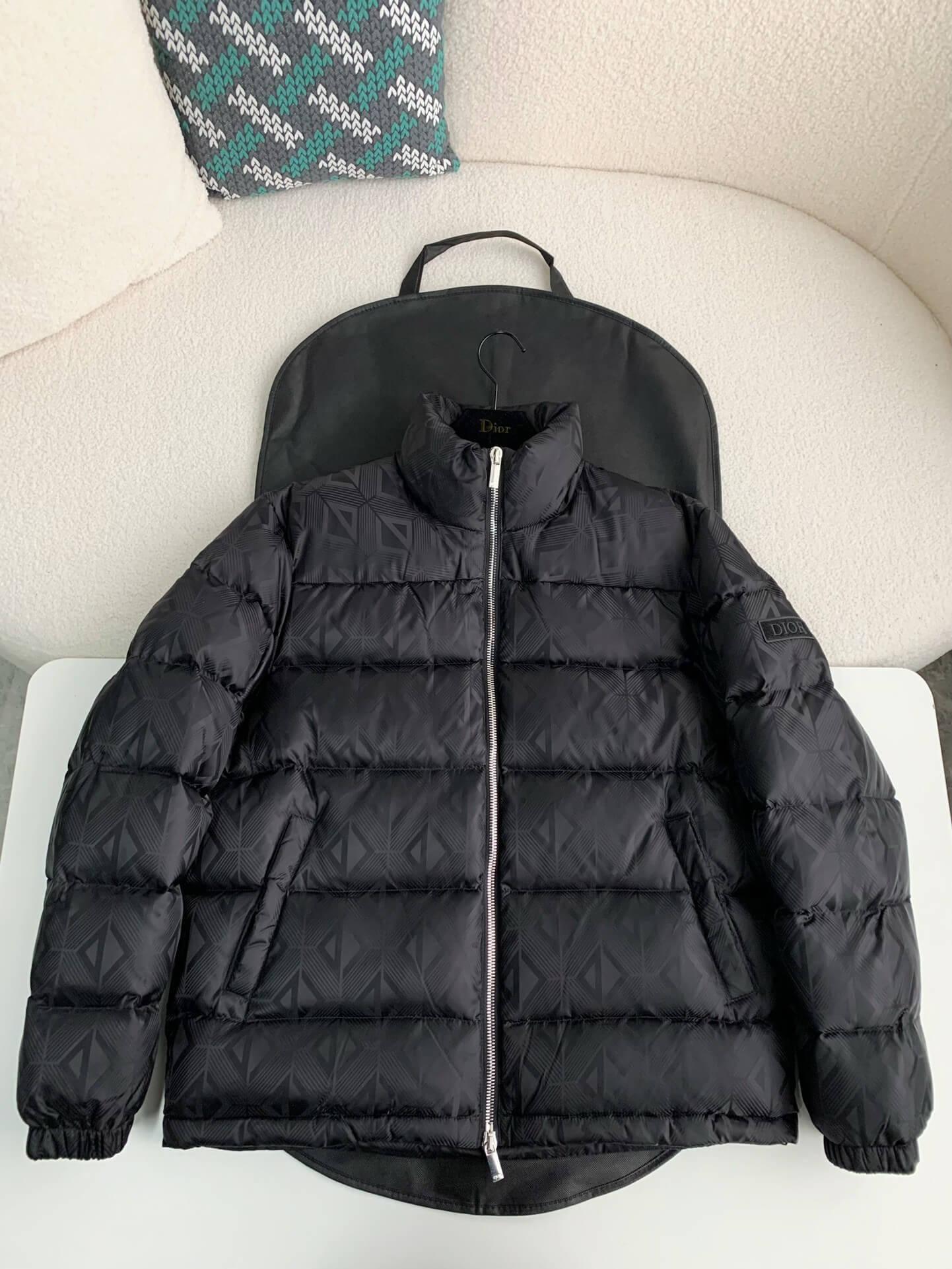 Dior Oblique Down Jacket - Black - tntwear1