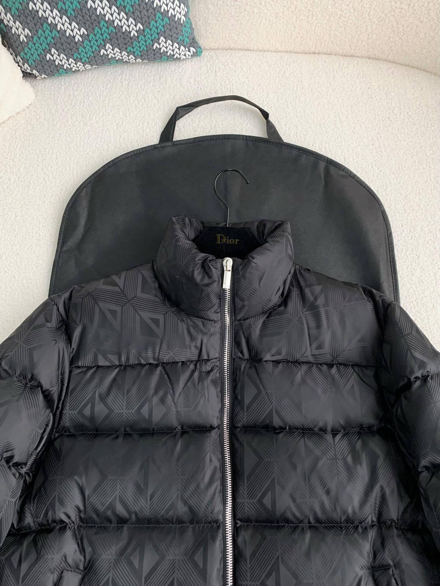 Dior Oblique Down Jacket - Black - tntwear1