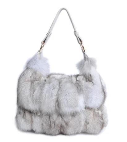 Women Winter Real Fox Fur Handbag Luxury - tntwear1