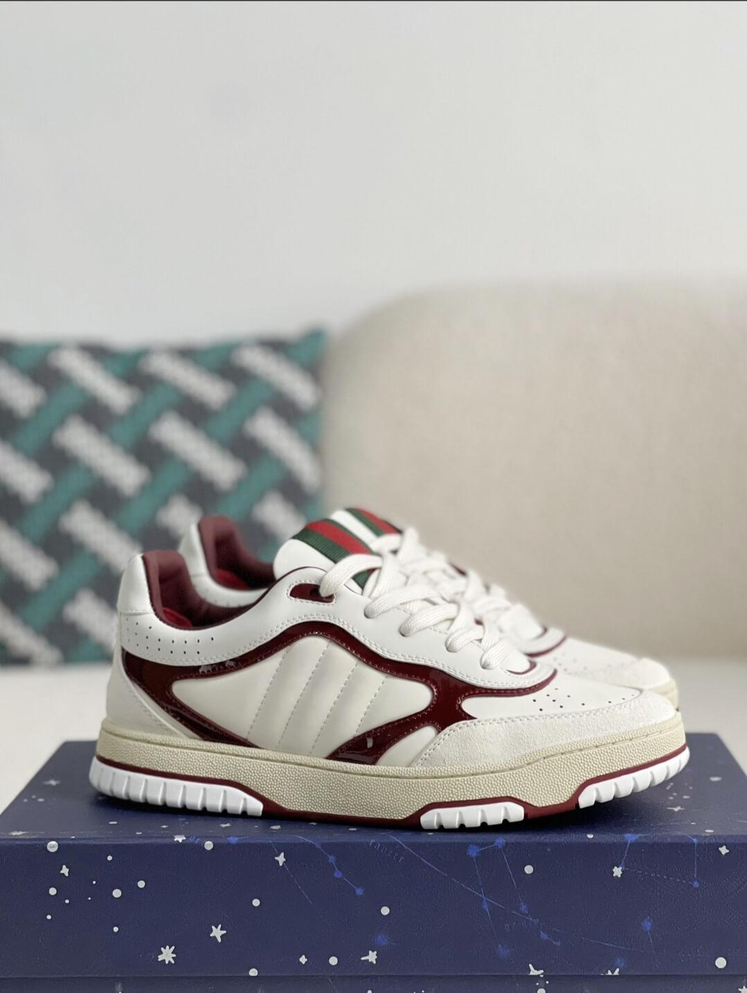 GG Re-Web Sneaker White Red - tntwear1