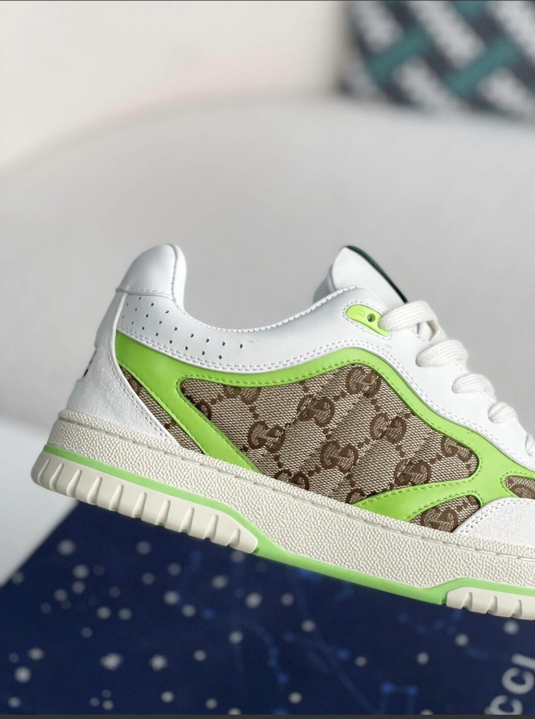 GG Re-Web Sneaker Beige Green - tntwear1